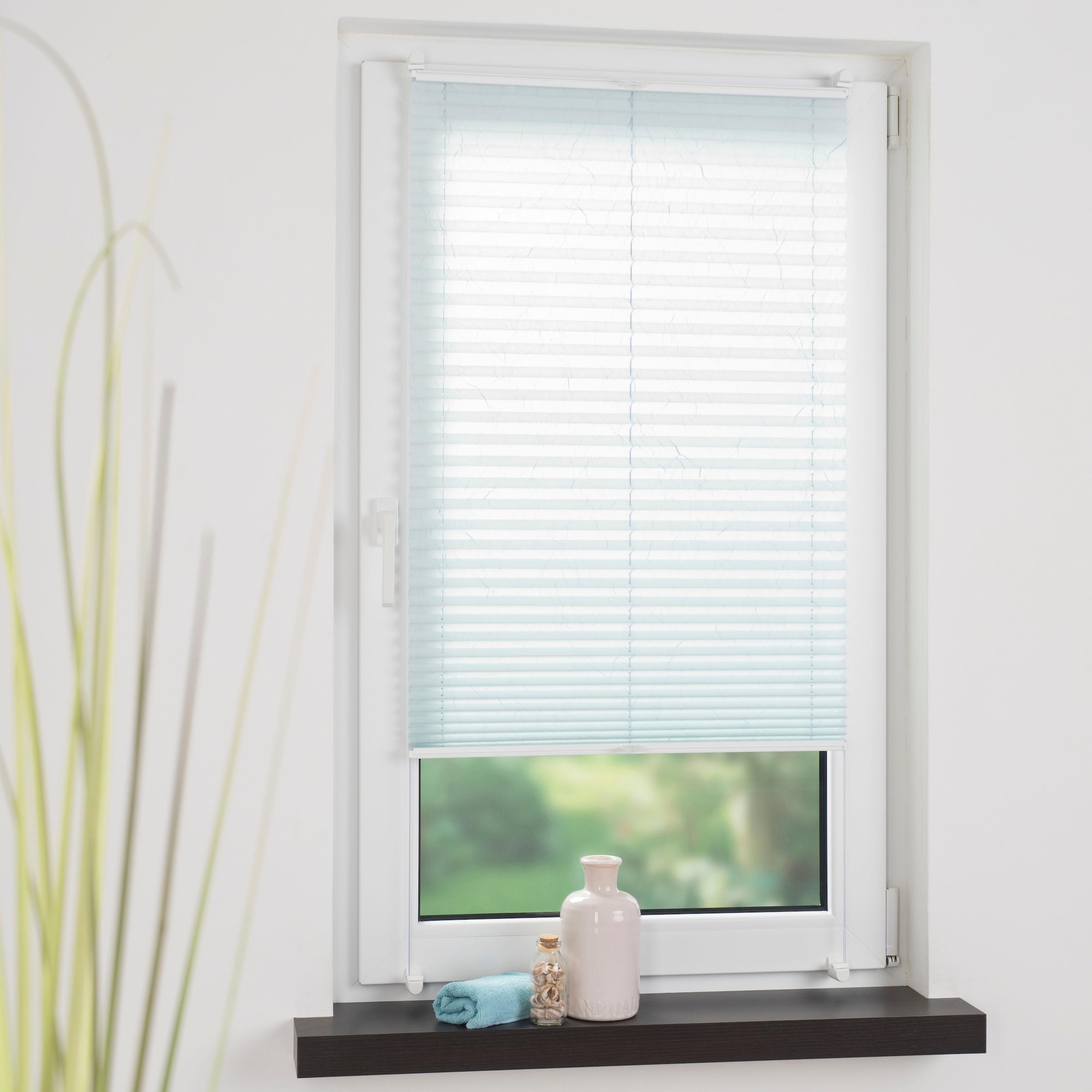 SCHÖNER WOHNEN-Kollektion Plissee »Schöner Wohnen«, Lichtschutz, ohne Bohren, verspannt, mit Klemmträger