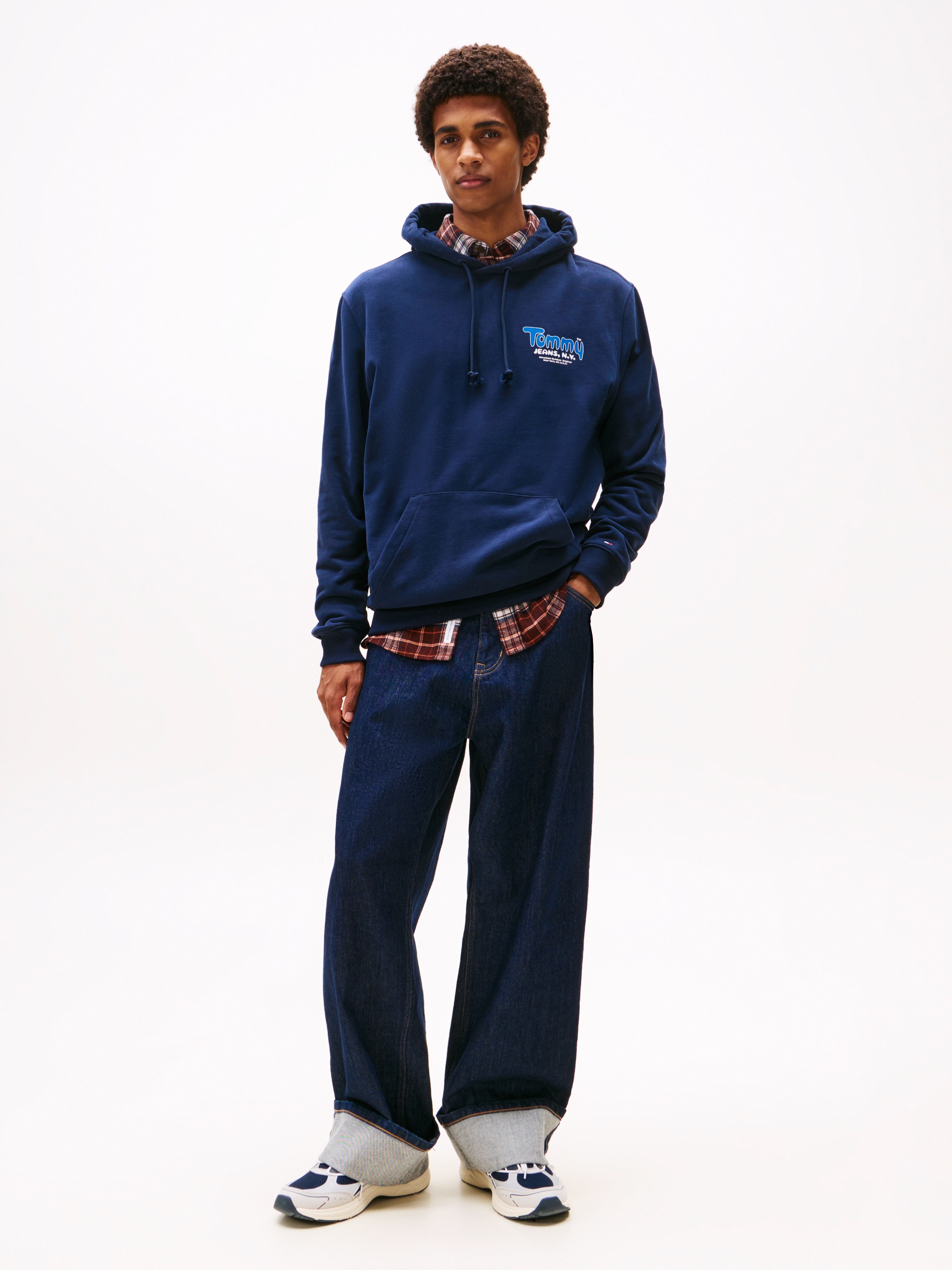 Thumbnail - Tommy Jeans Kapuzensweatshirt "FONT PLAY HOODIE" Regular fit mit Kapuze