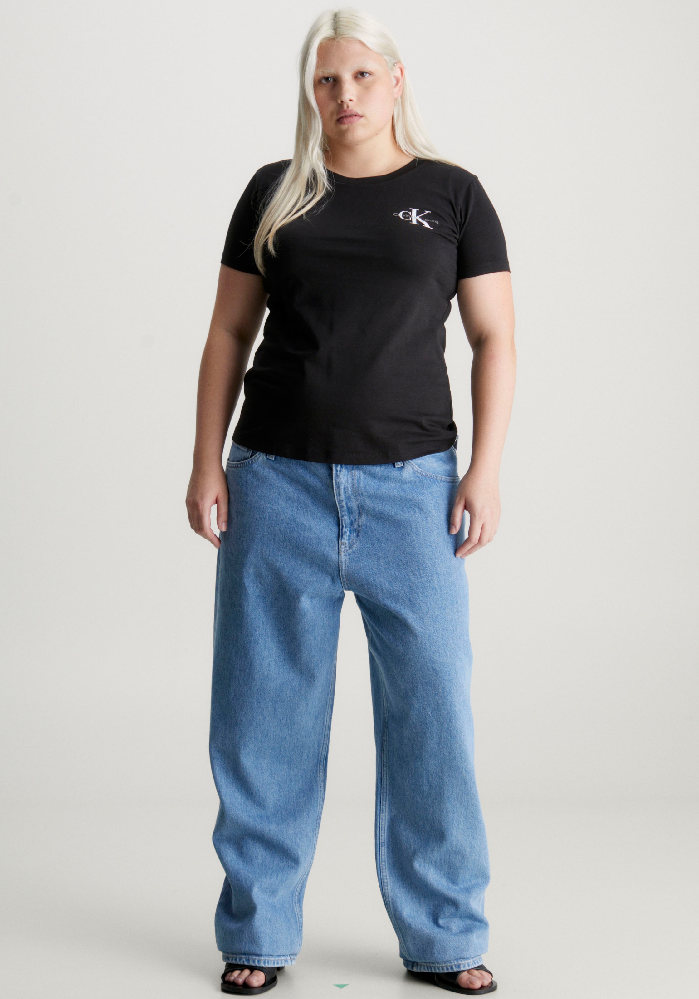 Calvin Klein Jeans Plus T-Shirt »PLUS MONOLOGO TWO PACK«