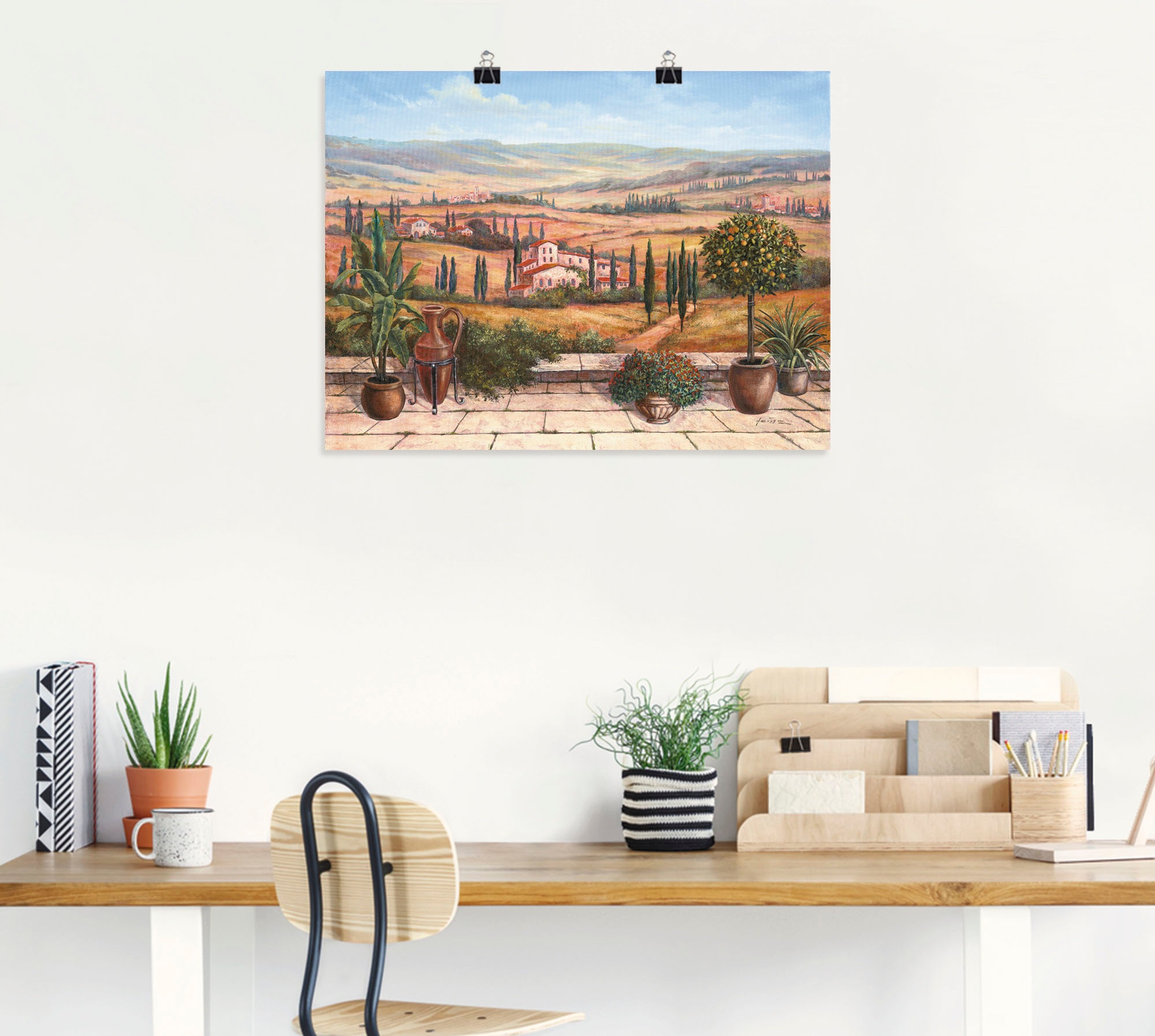 Artland Wandbild »Terrasse«, Europa, (1 St.), als Alubild, Outdoorbild, Leinwandbild, Poster in verschied. Größen