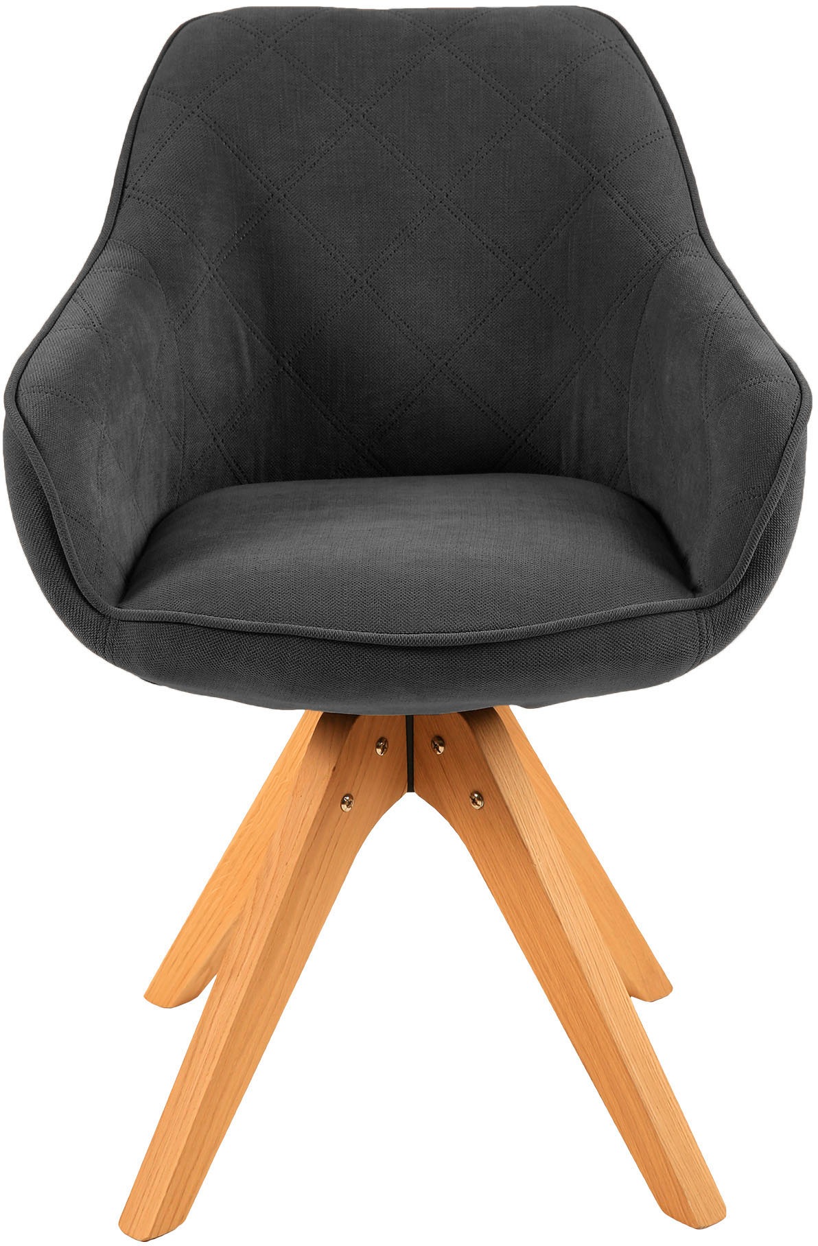 Home affaire Esszimmerstuhl "Lorena" () Drehstuhl mit Massivholzgestell, Ar günstig online kaufen