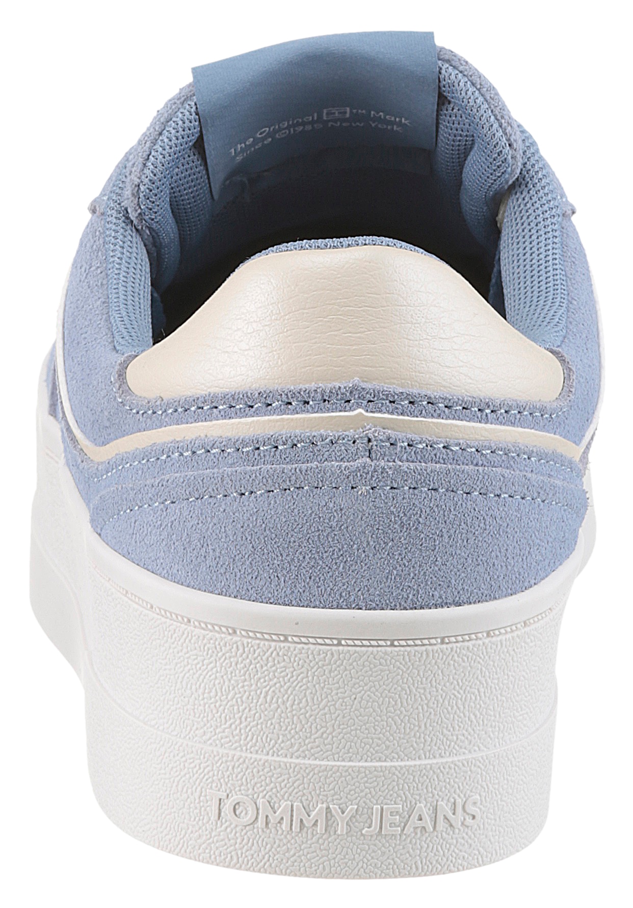 Tommy Jeans Plateausneaker »THE GREENWICH FLATFORM ELEVATED«, Schnürschuh, Freitzeitschuh, Halbschuh mit Logo-Aufnäher