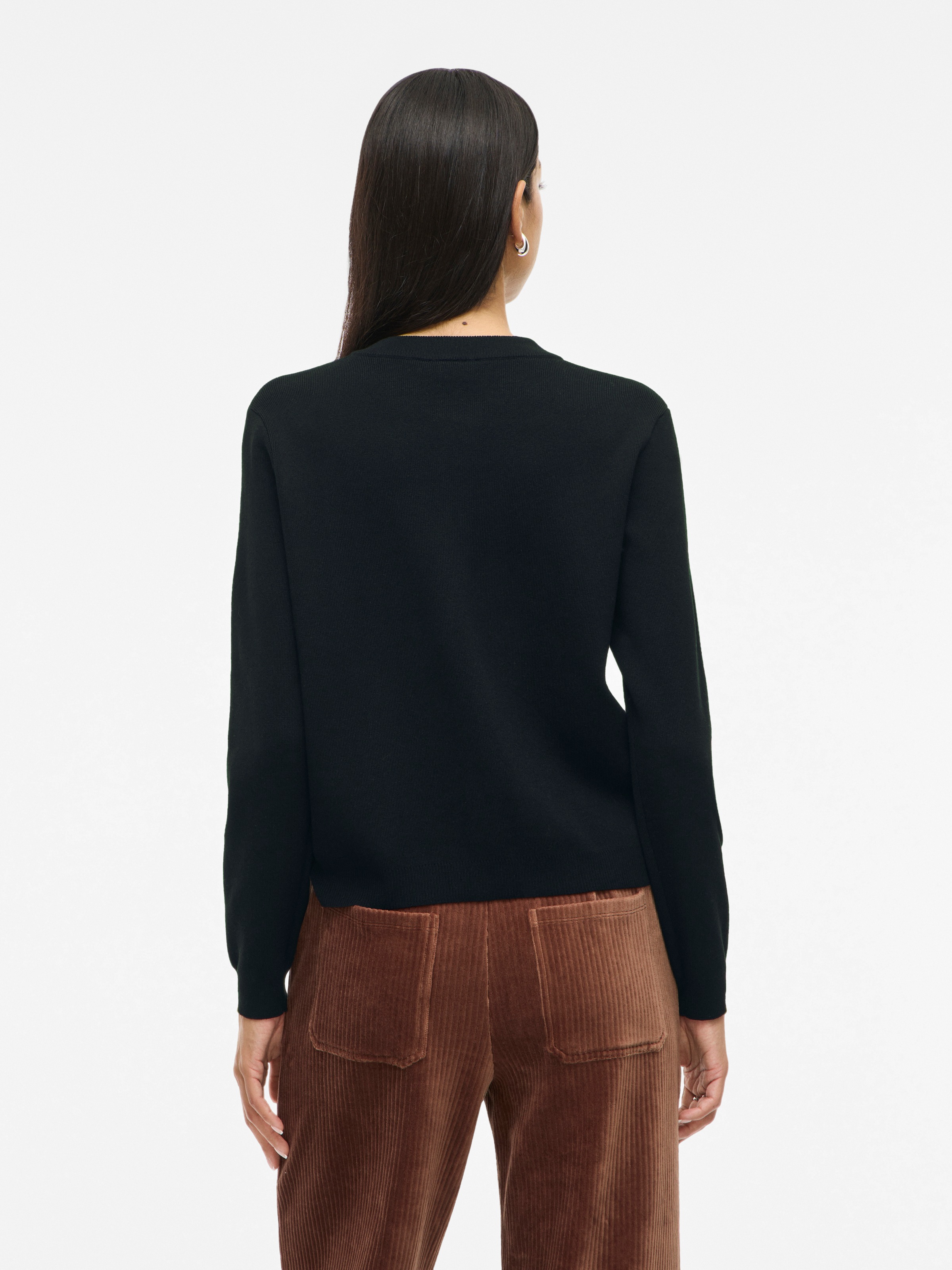 Vila Strickjacke "VIOSTRIA O-NECK L/S CARDIGAN - NOOS" günstig online kaufen
