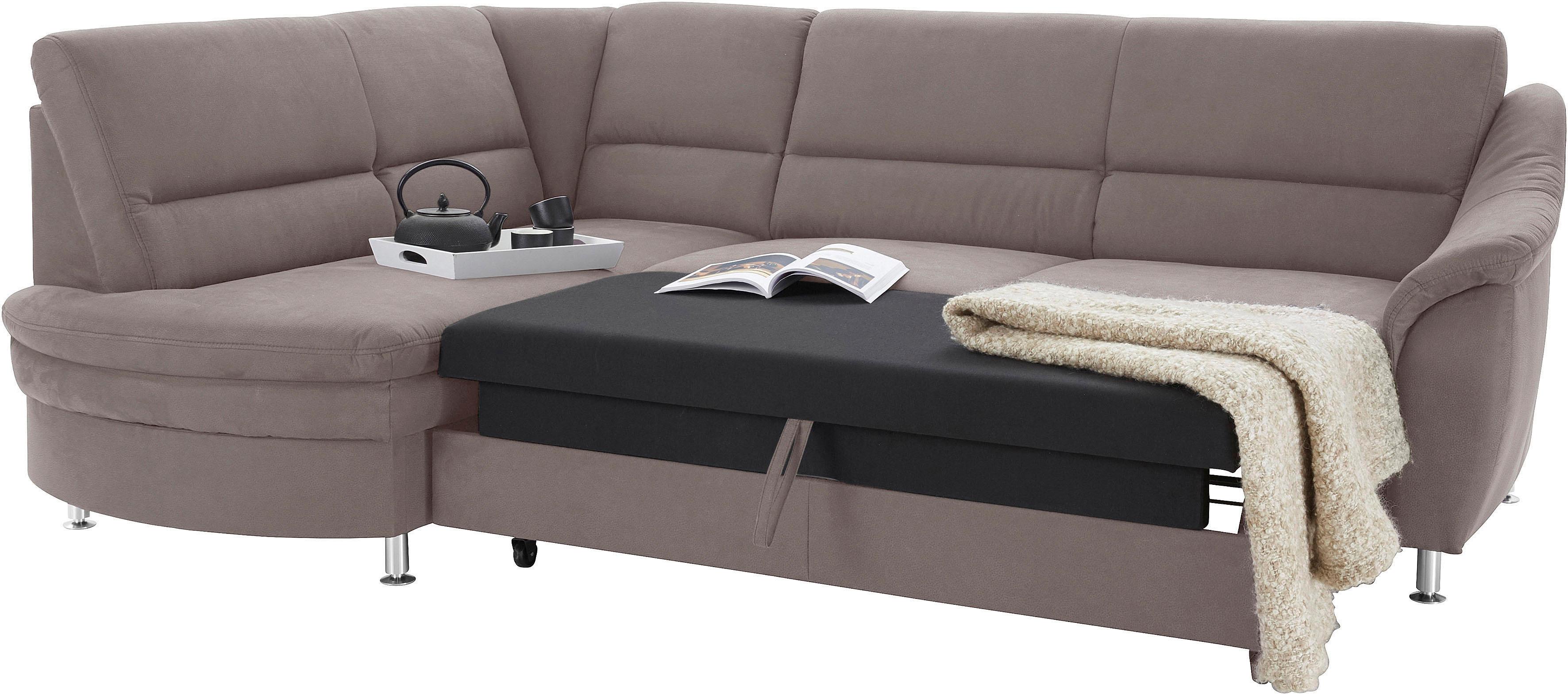 Thumbnail - sit&more Ecksofa "Cardoso L-Form" mit Federkern, wahlweise mit Bettfunktion und Schubkasten