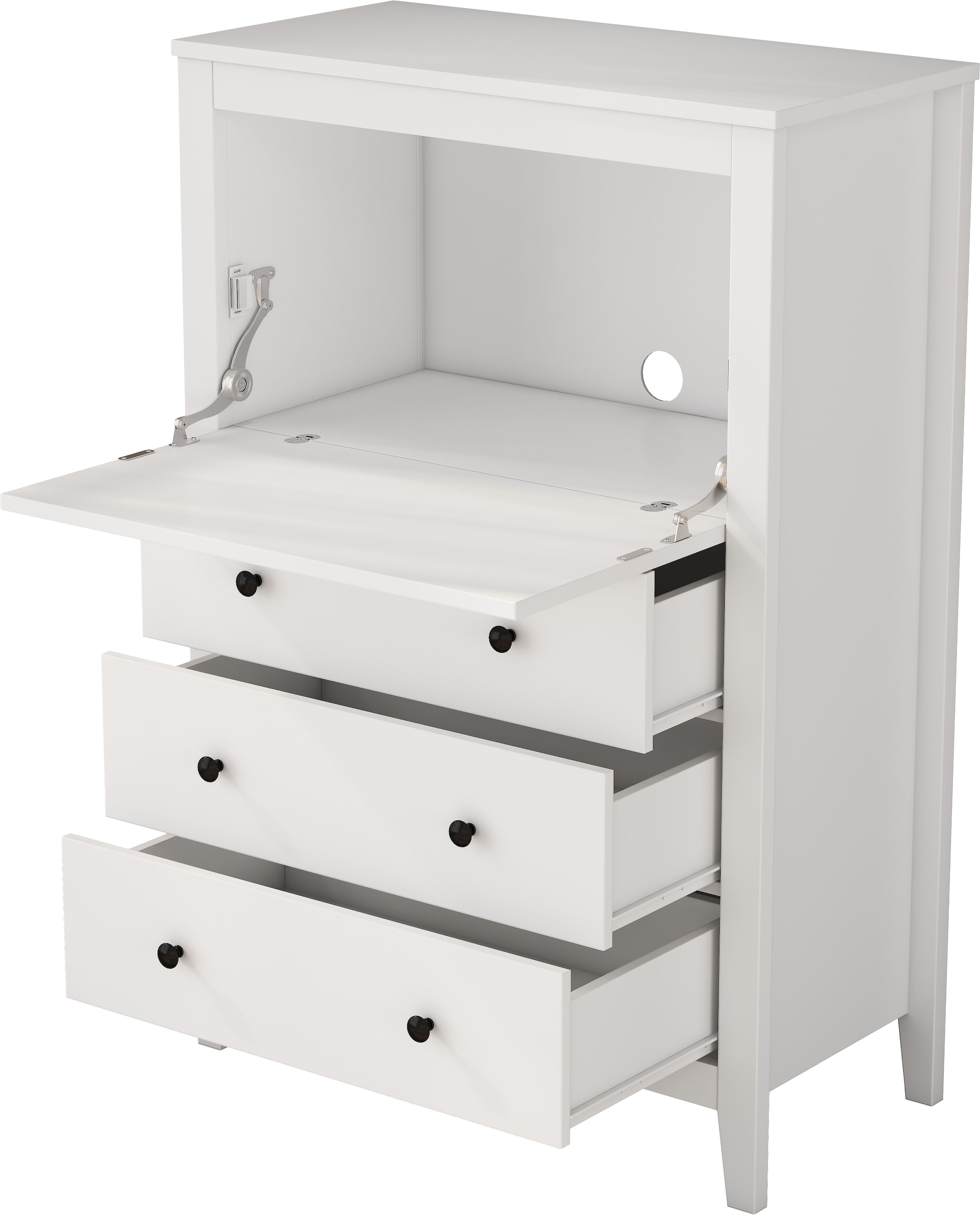 OTTO home Sekretär im Landhausstil,  (B/T/H): 80/39,5/119,6 cm