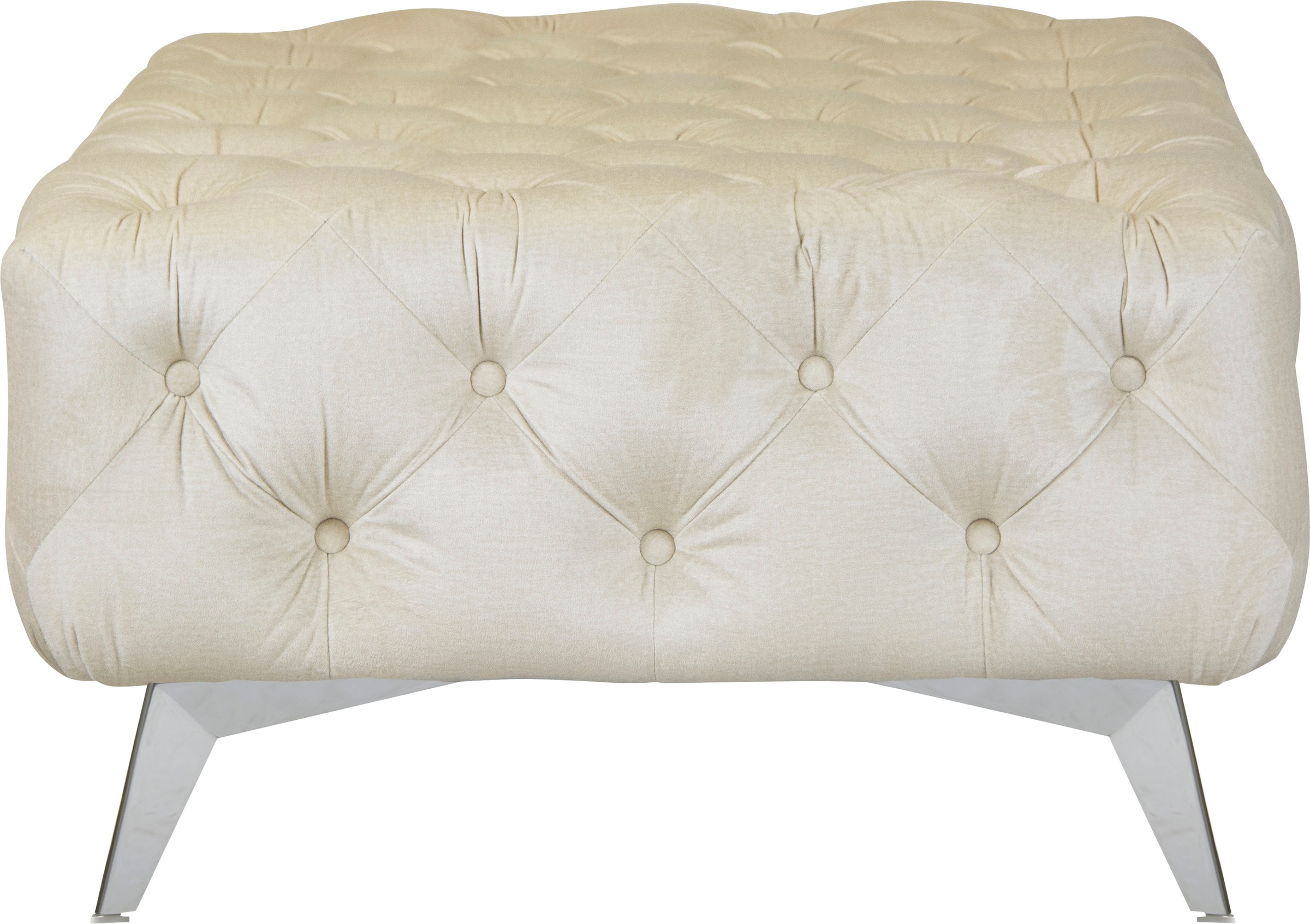 Home affaire Polsterhocker "Amaury" Chesterfield-Optik, Breite 80cm, Fußfar günstig online kaufen