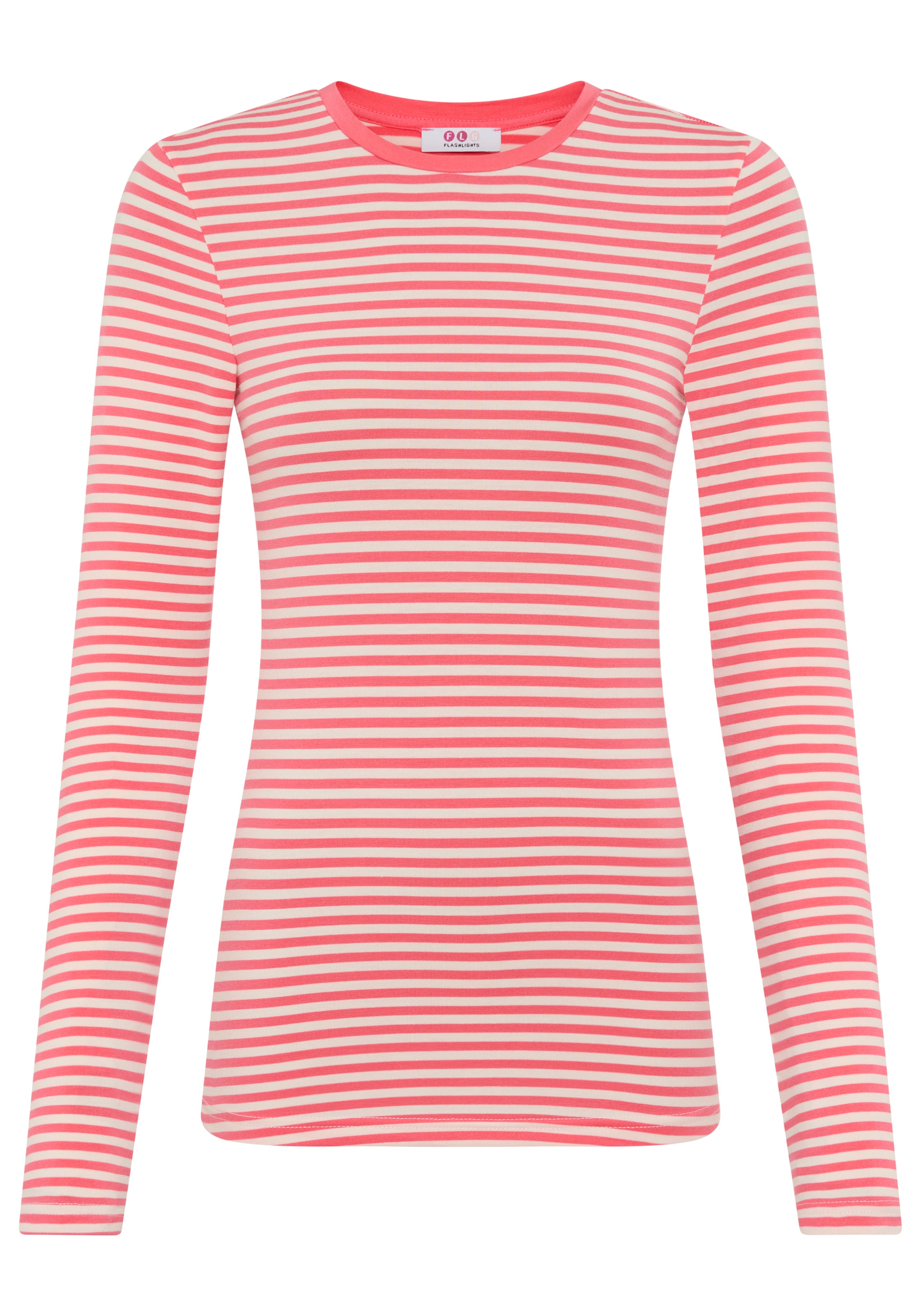 Flashlights Longsleeve Coral/White Striped Size 52/54 3