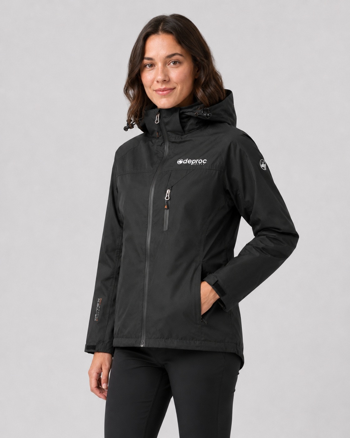 DEPROC Active Allwetterjacke "Durell Women II" mit Kapuze auch in Großen Größen erhältlich