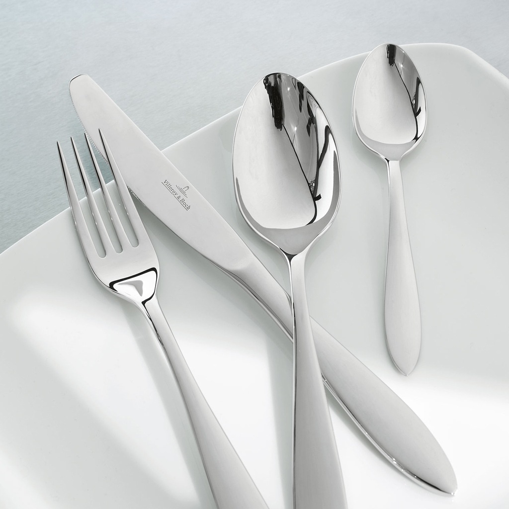 Villeroy & Boch Besteck-Set "Tafelbesteck gebürstet Arthur 24er Set grau" günstig online kaufen