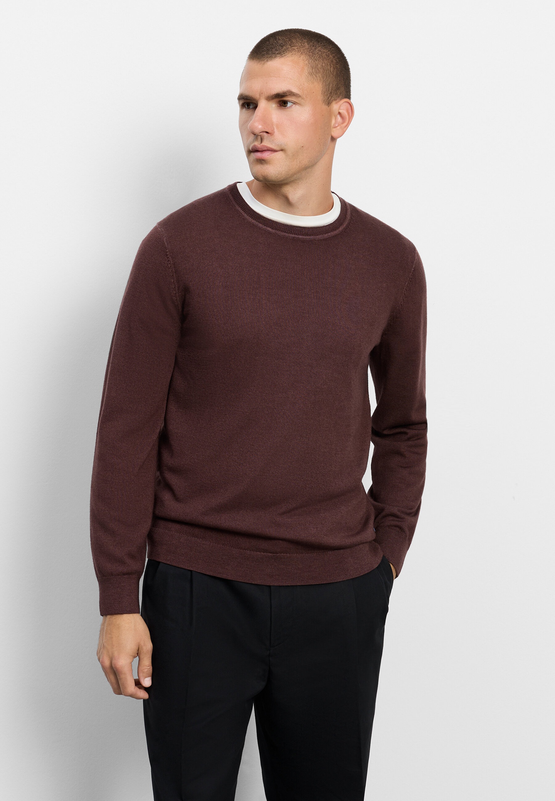 OLYMP Strickpullover "OLYMP Casual Strick, Pullover"