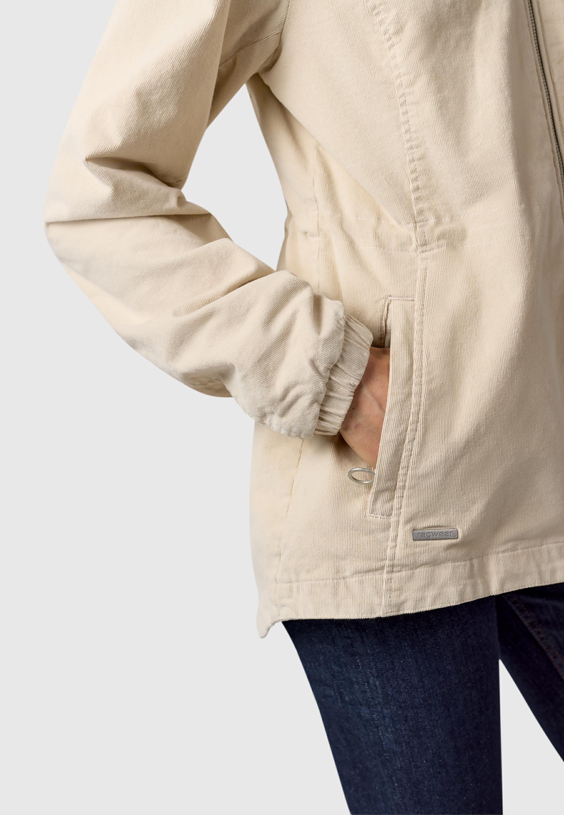 Ragwear Cordjacke »Dankka Cordy YOUMODO« mit Kapuze Stylische Damen Übergangsjacke in Feincord-Optik