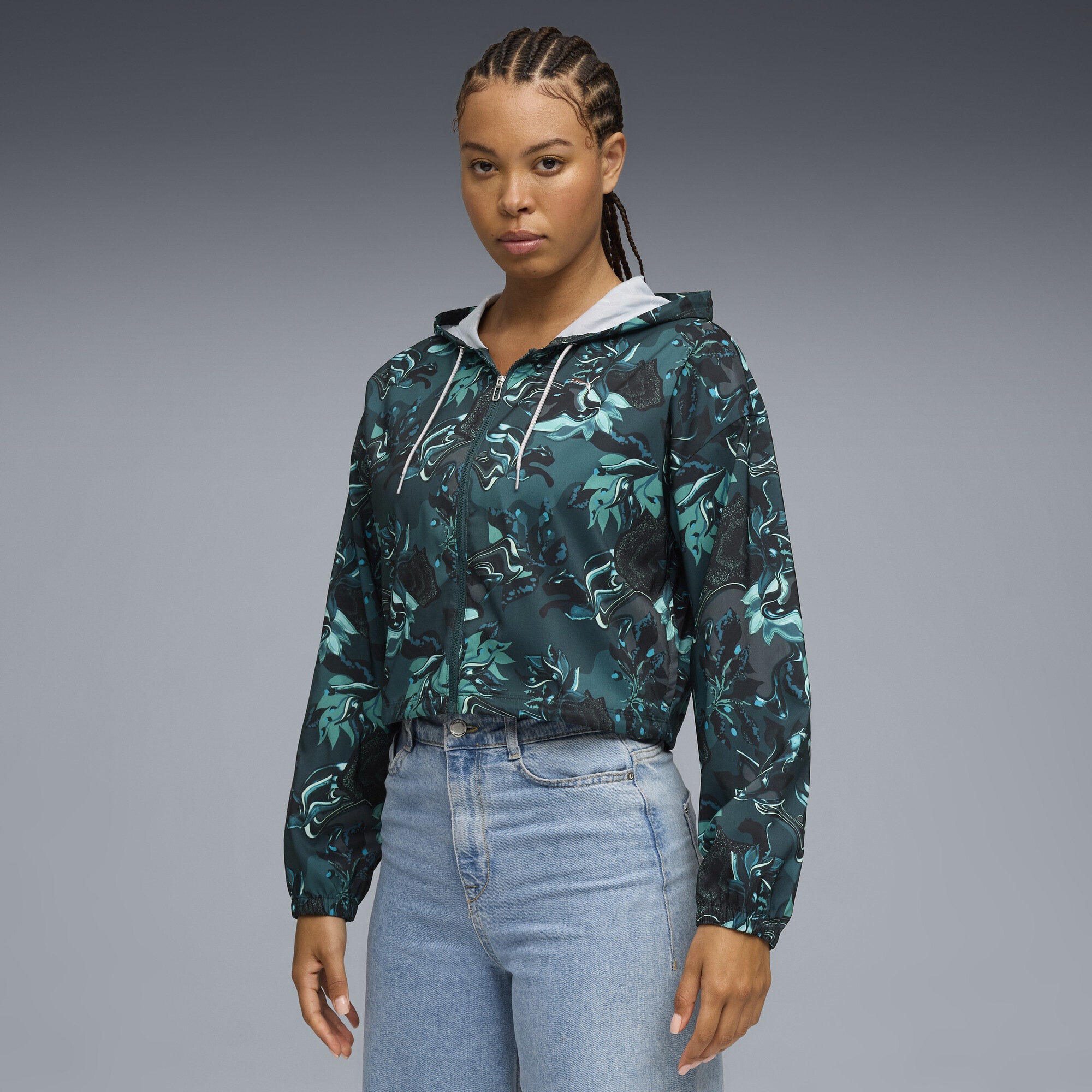 PUMA Trainingsjacke "GREEN TERRAINS Gewebte Jacke Damen" günstig online kaufen