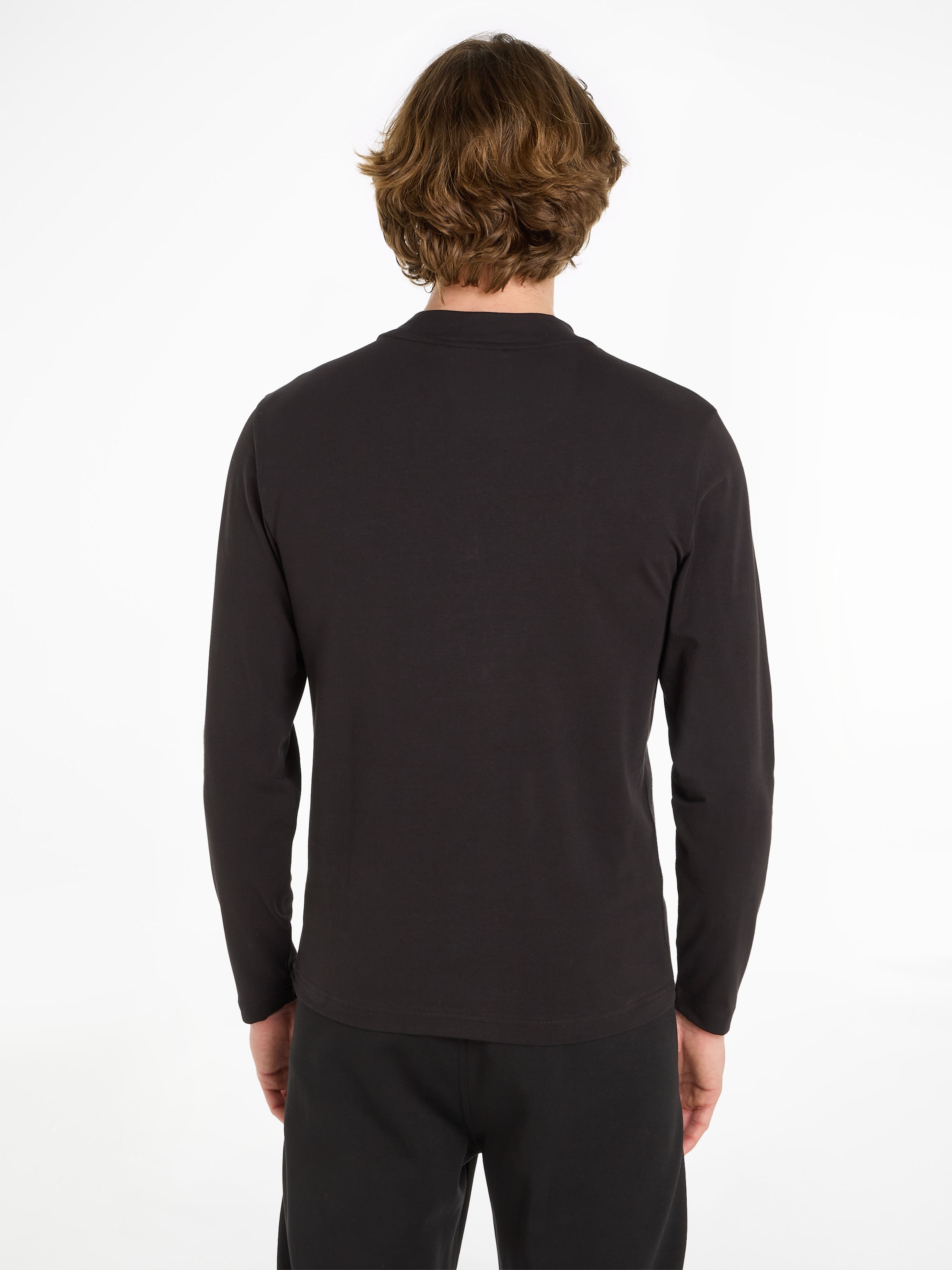 Calvin Klein Langarmshirt »LOGO MOCK NECK LS T-SHIRT«