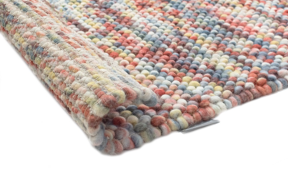 morgenland Wollteppich »Mosaik - Wollteppich«, rechteckig, 2 mm Höhe, Sehr weicher Flor