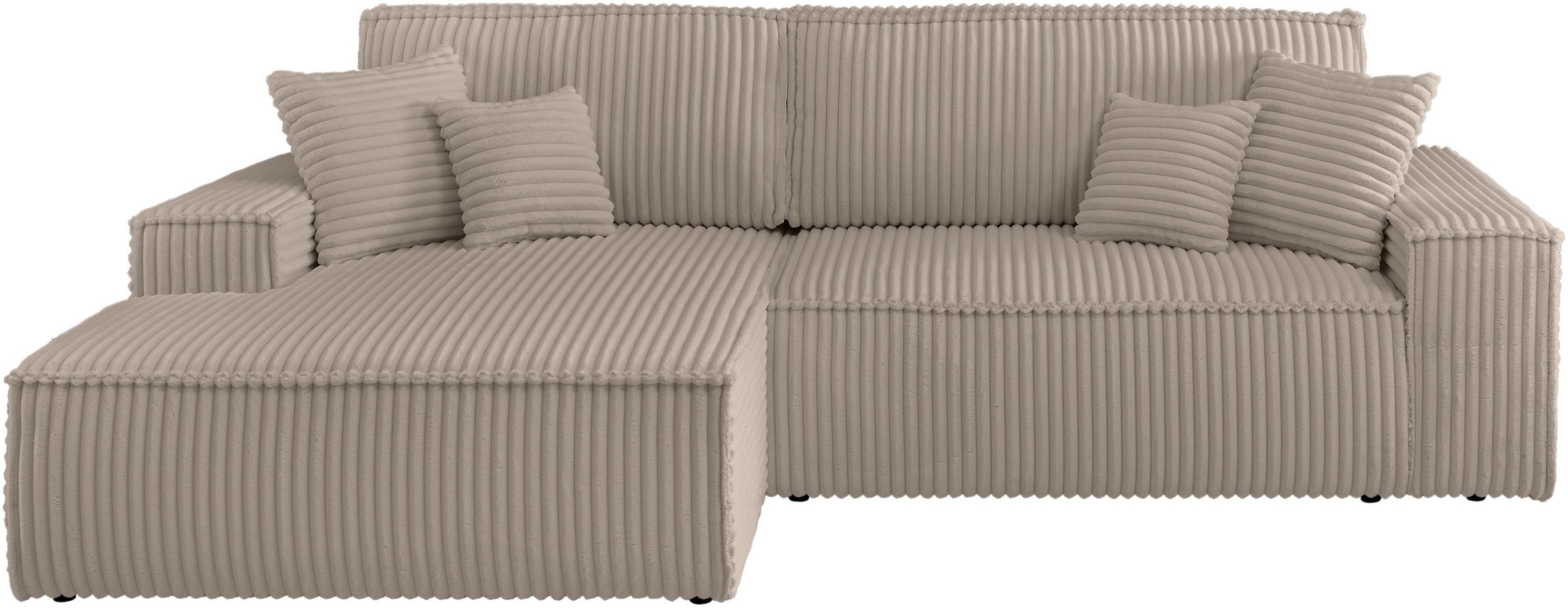 andas Ecksofa "FINNLEY Schlafsofa 267 cm, L-Form mit Schlaffunktion & Bettk günstig online kaufen