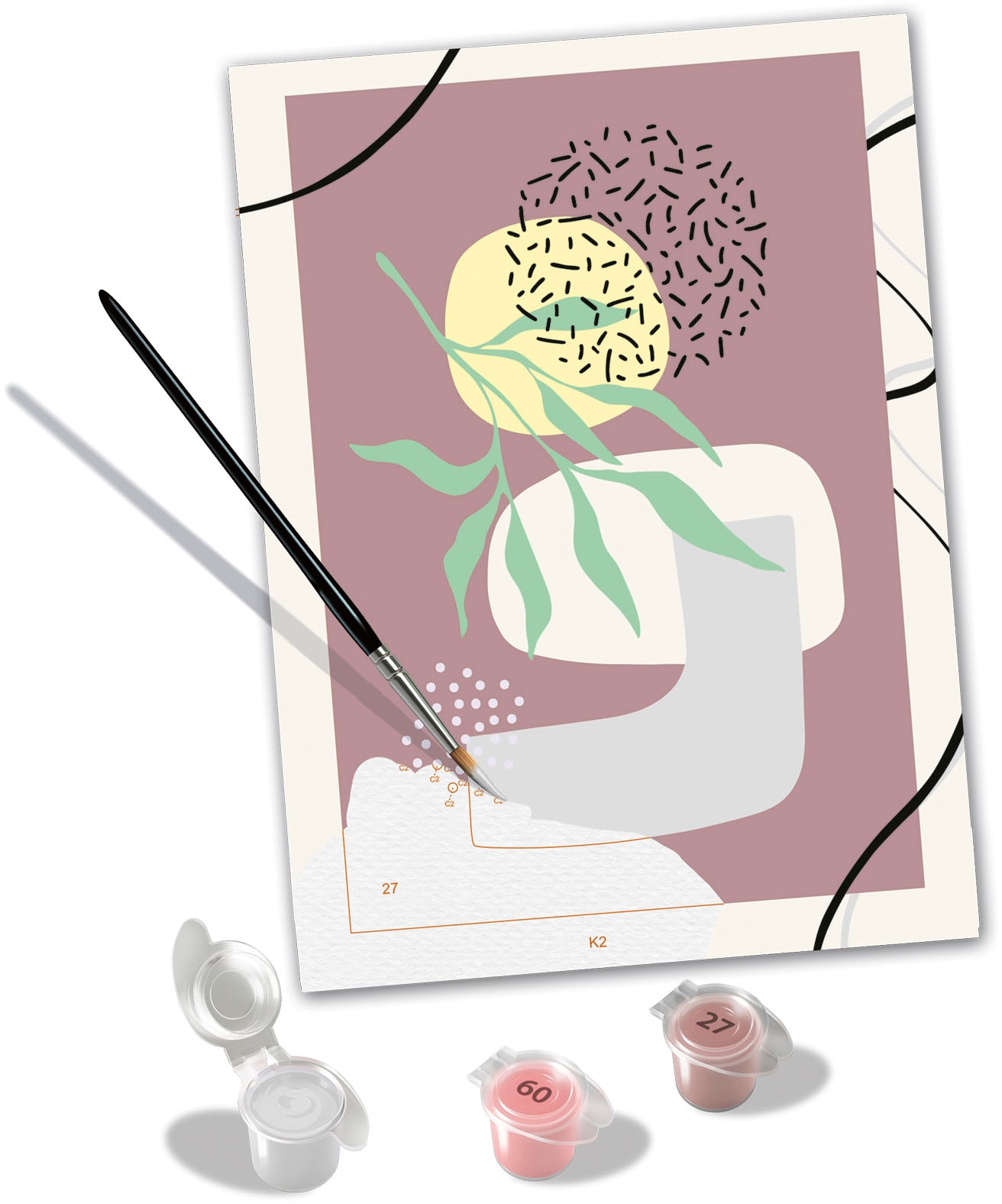 Ravensburger Malen nach Zahlen »CreArt, Abstract Shapes«, Made in Europe