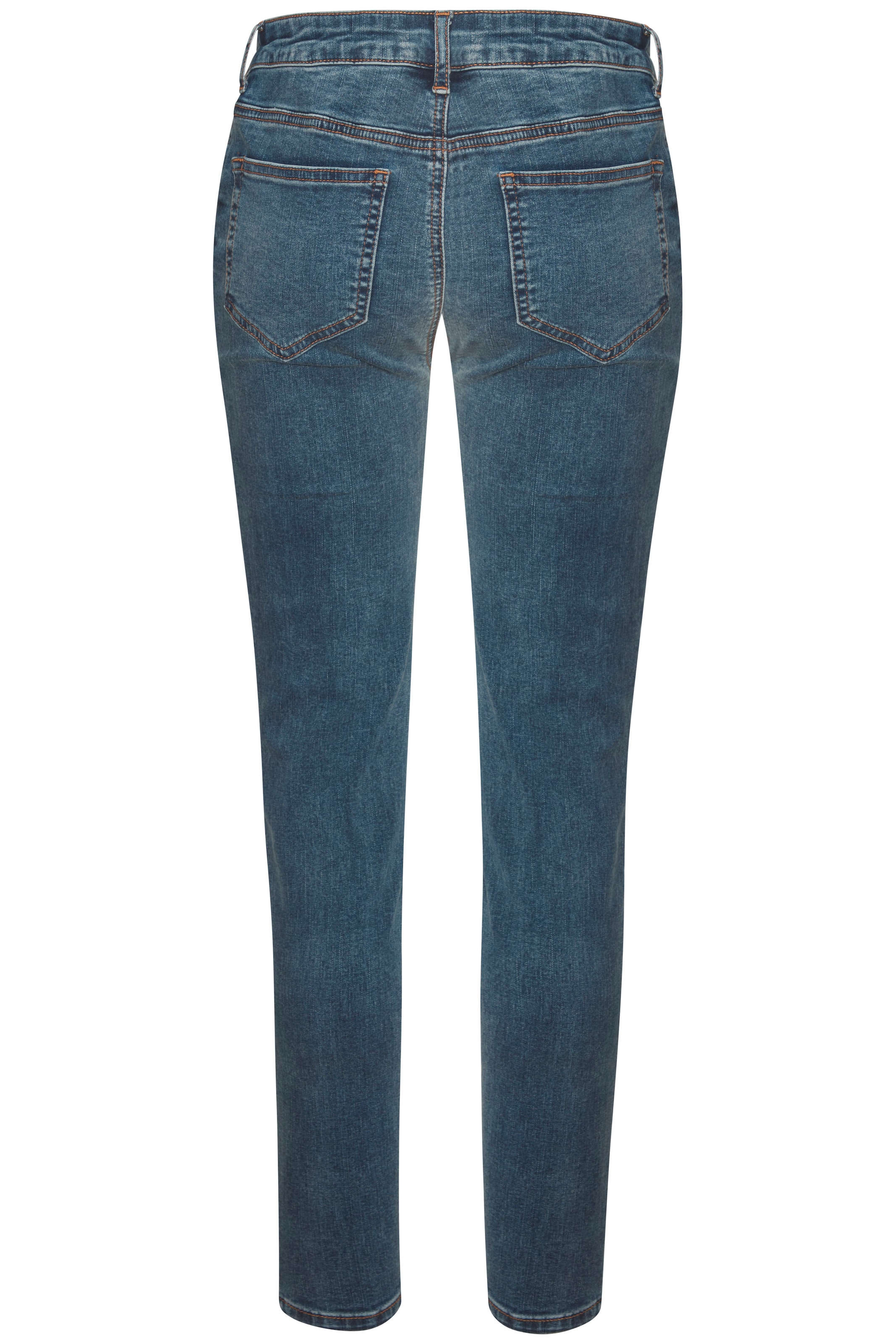 LASCANA High-waist-Jeans, mit sichtbarer Knopfleiste und Stretch-Anteil, Skinny, High Waist