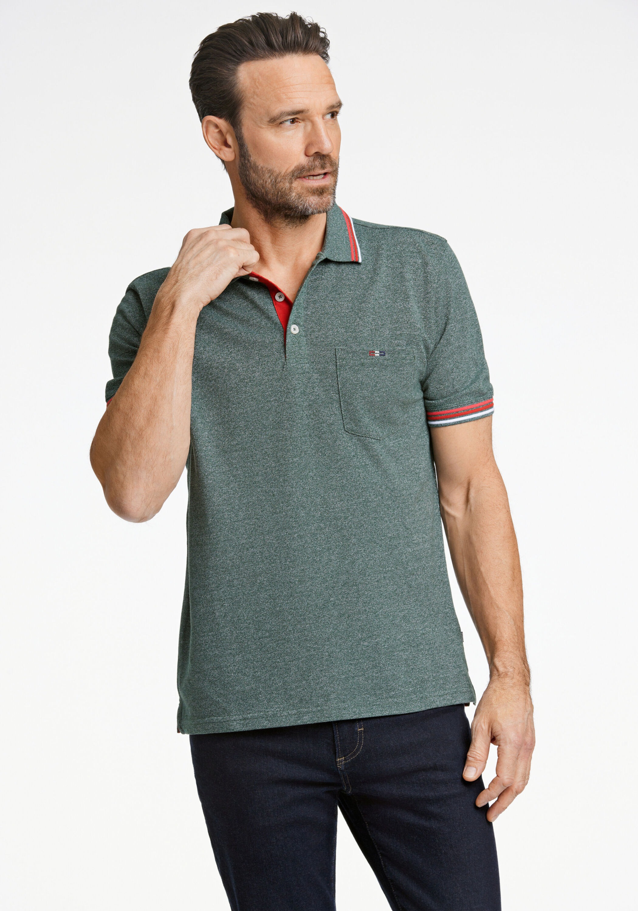 BISON Poloshirt "BISON Poloshirt" günstig online kaufen