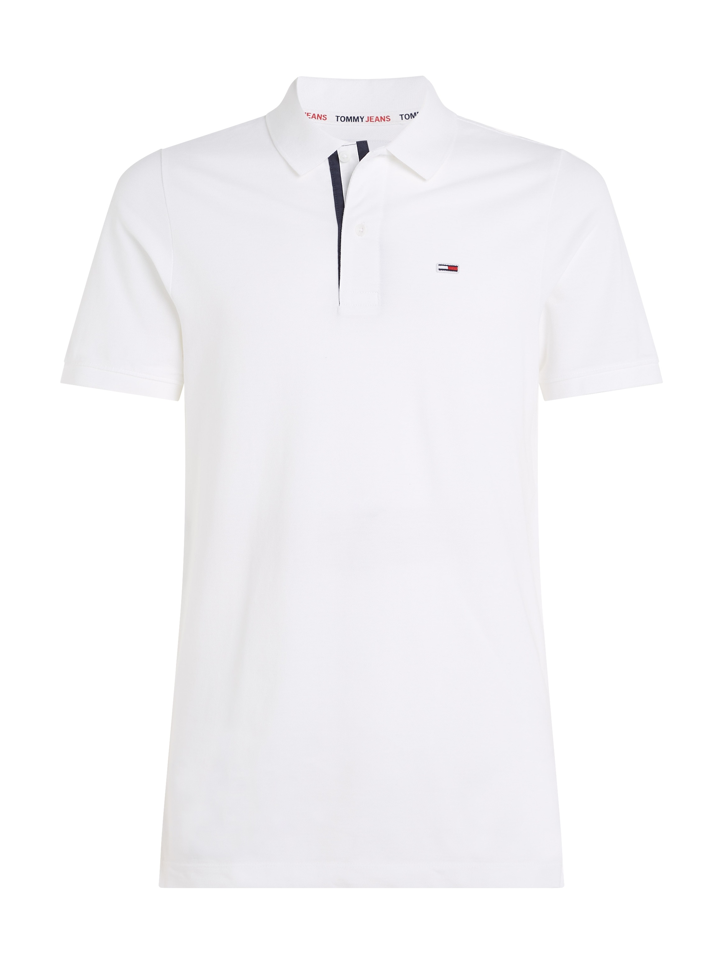 Tommy Jeans Polo à Manches Courtes Slim Placket White L Homme 4