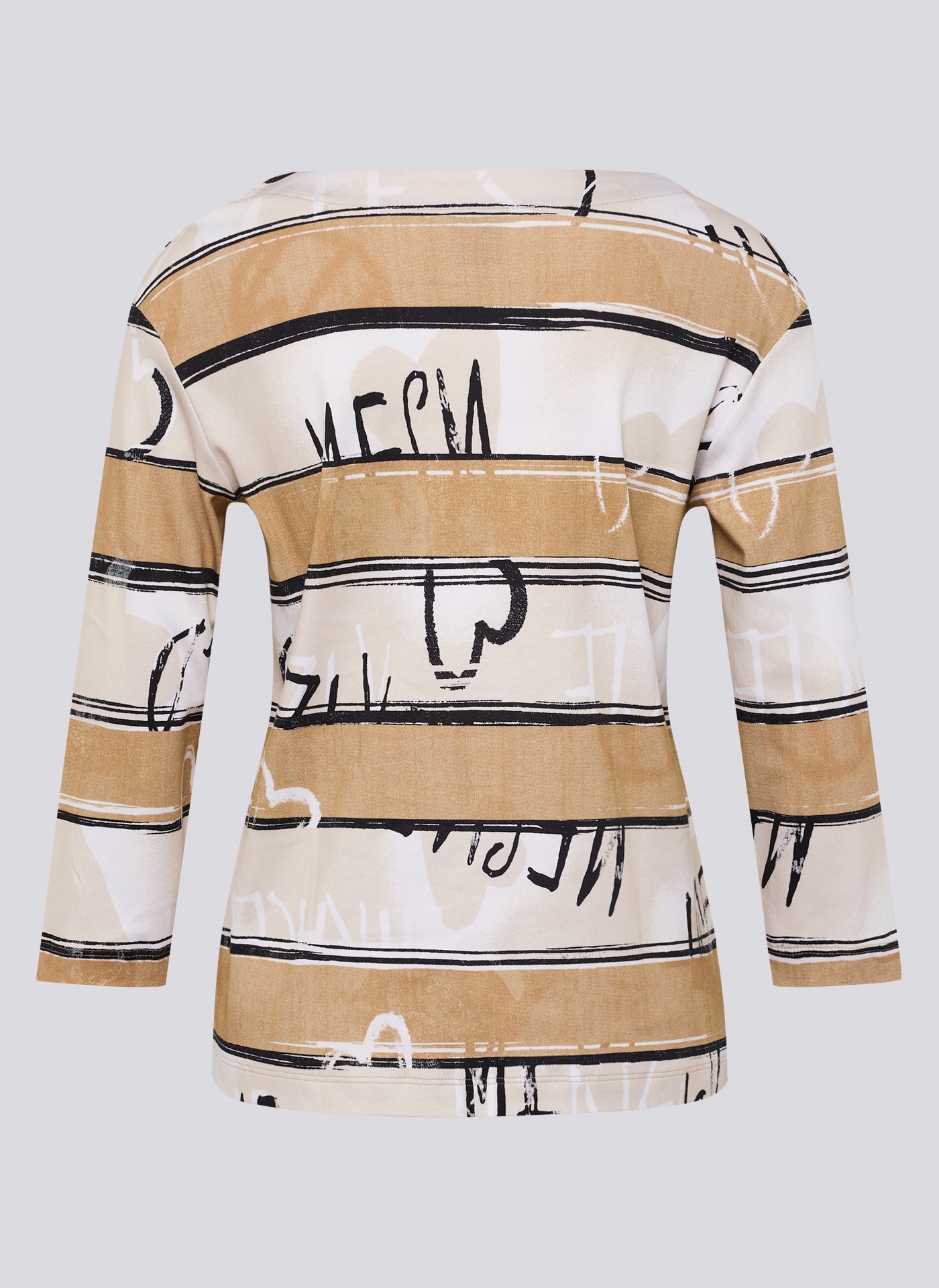 Rabe 3/4-Arm-Shirt mit All-Over Schriftzüge