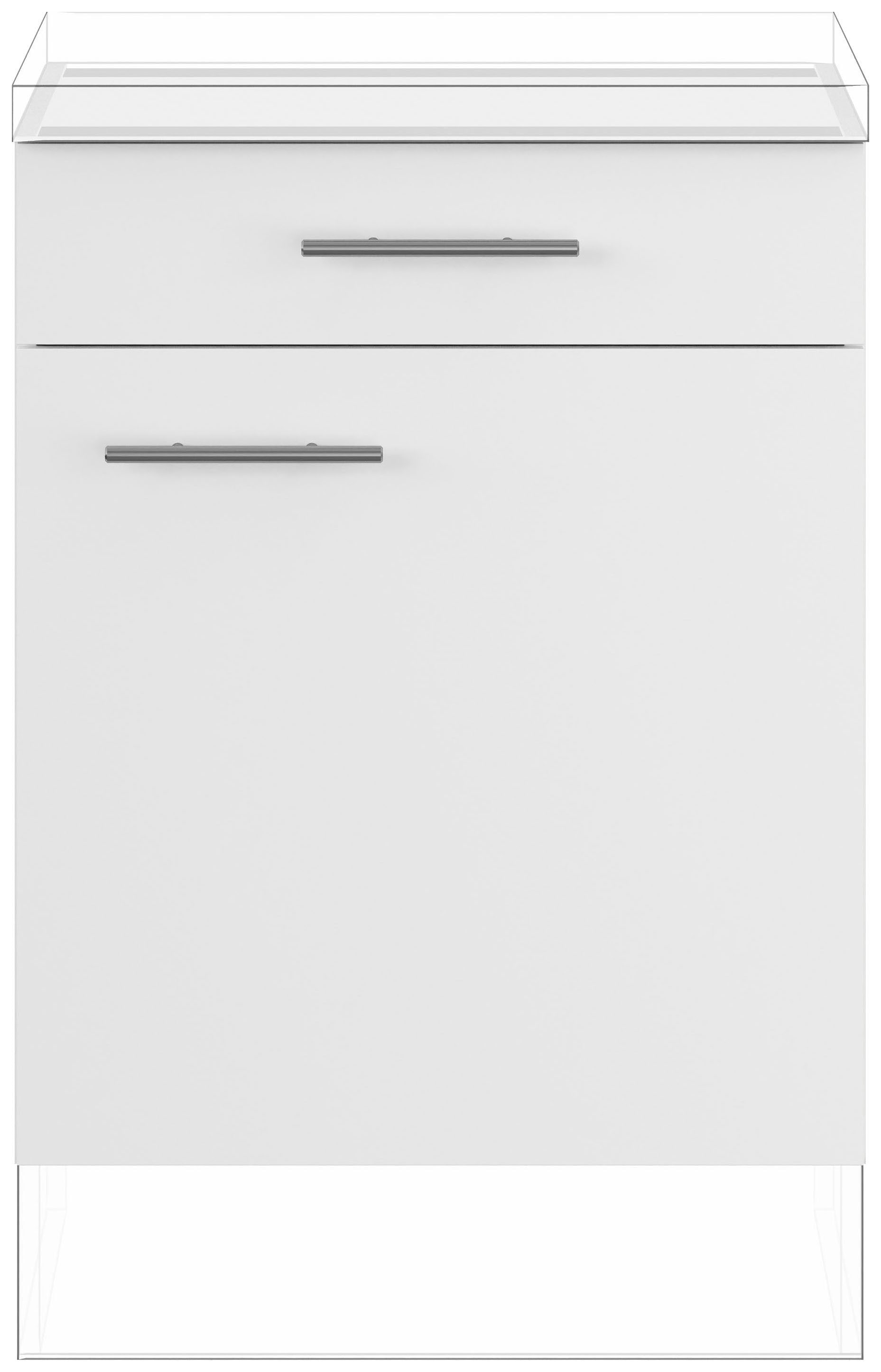 IMPULS KÜCHEN Unterschrank »"Prag und Valencia", Breite/Höhe: 60/72,3 cm« vormontiert, mit Soft-Close,