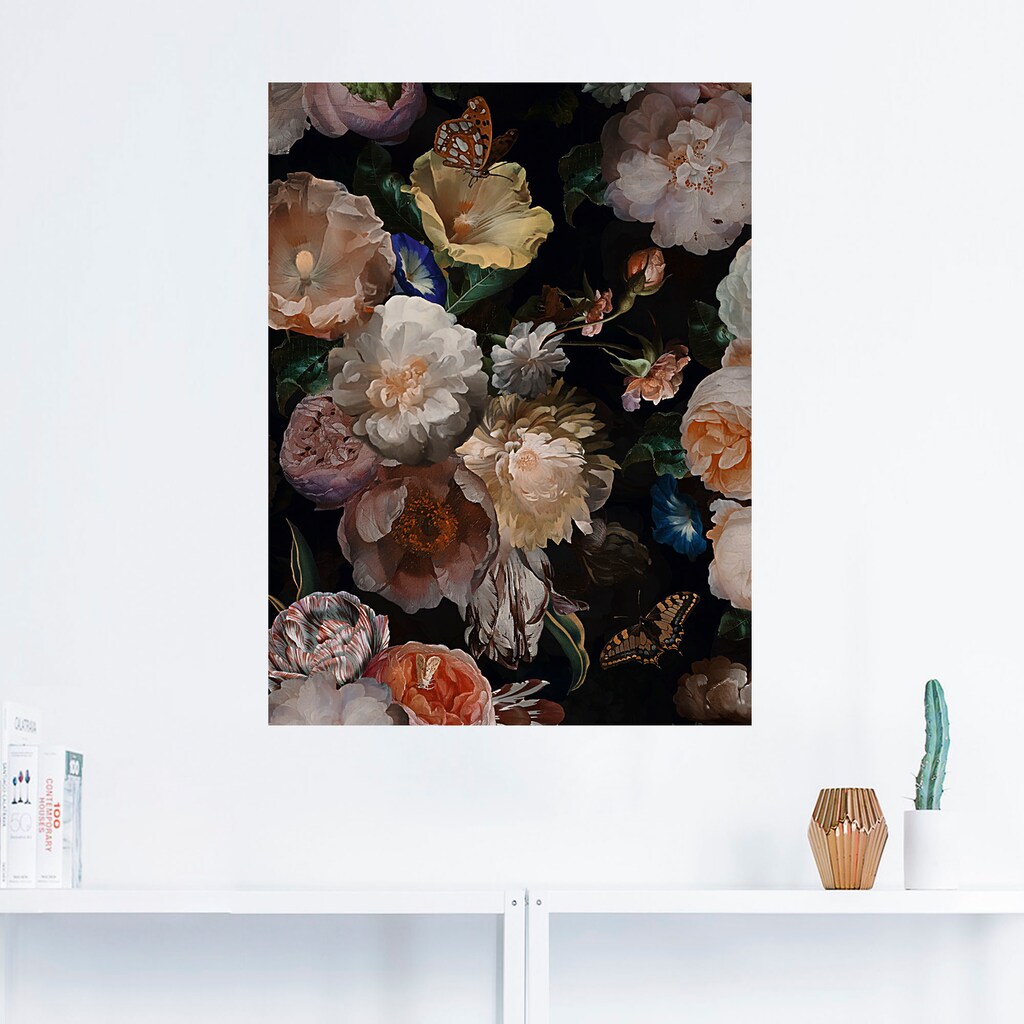 Artland Wandbild »Antike Holländische Blumen«, Blumenbilder, (1 St.)