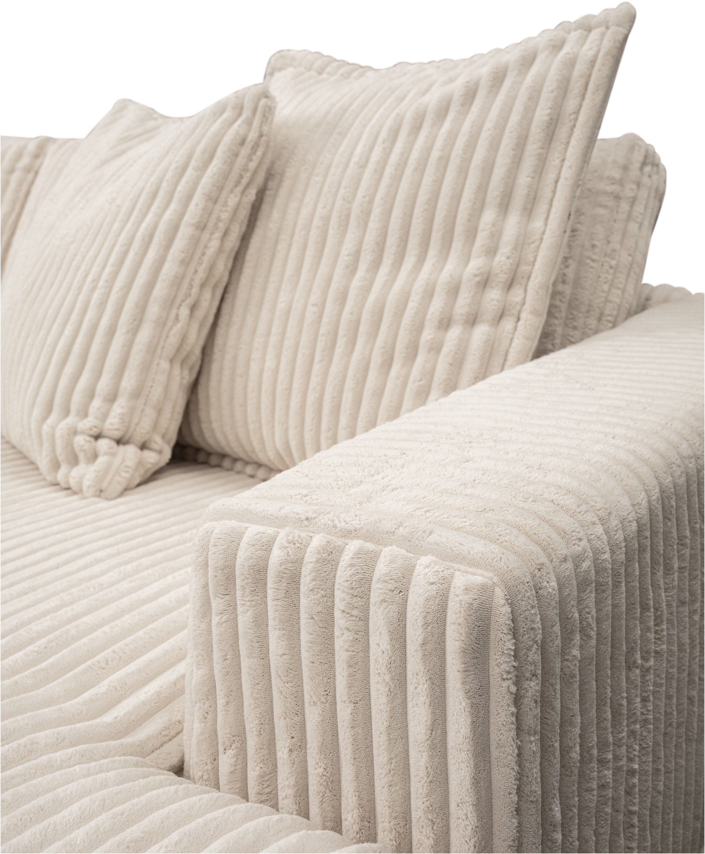 WERK2 Ecksofa »Eldorado L-Form«, Design Ecksofa, besonders weicher Sitzkomfort, extra breite Ottomane