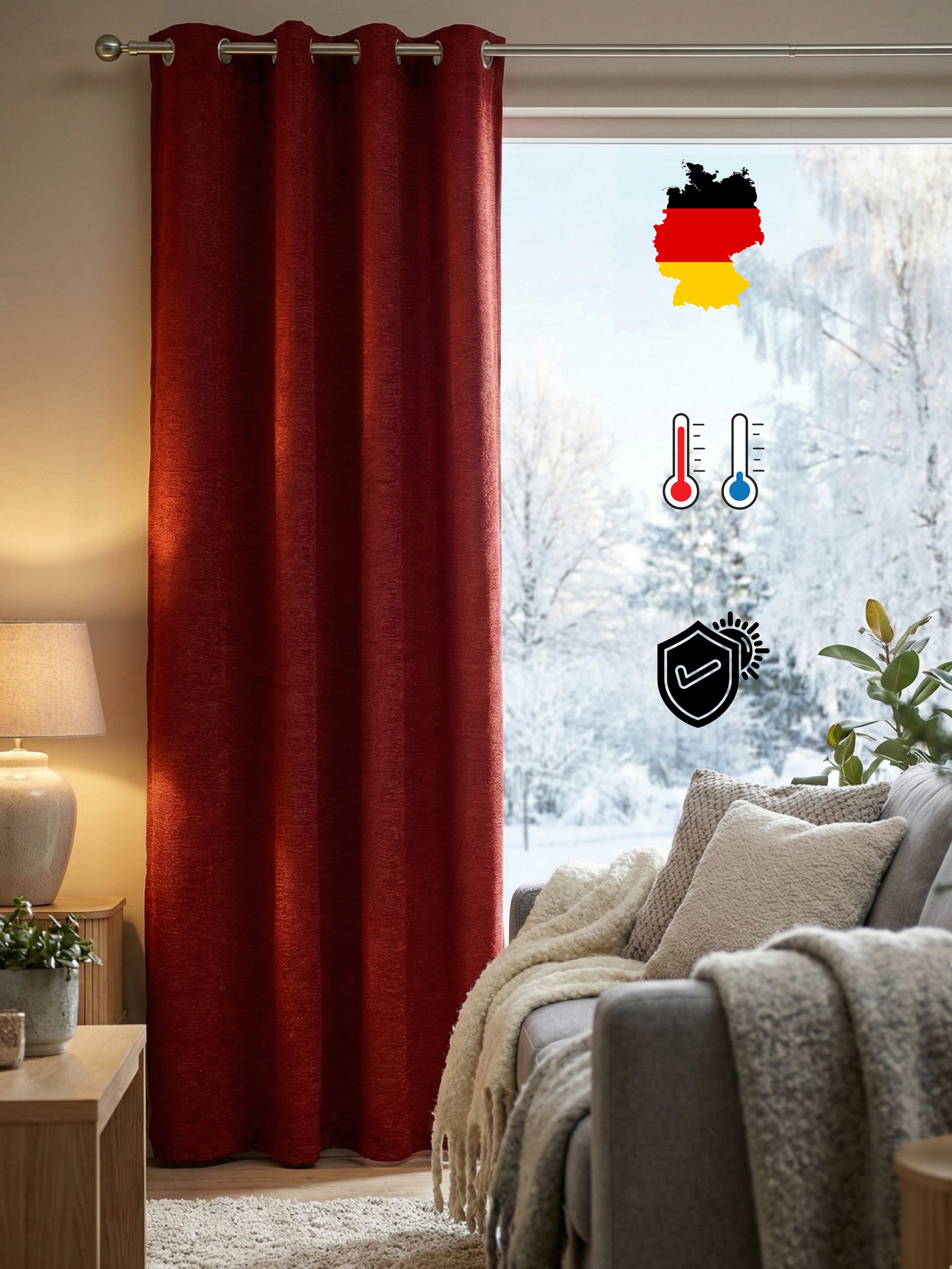 Wirth Vorhang "Trondheim B" Ösen 1 Stk. tlg. günstig online kaufen