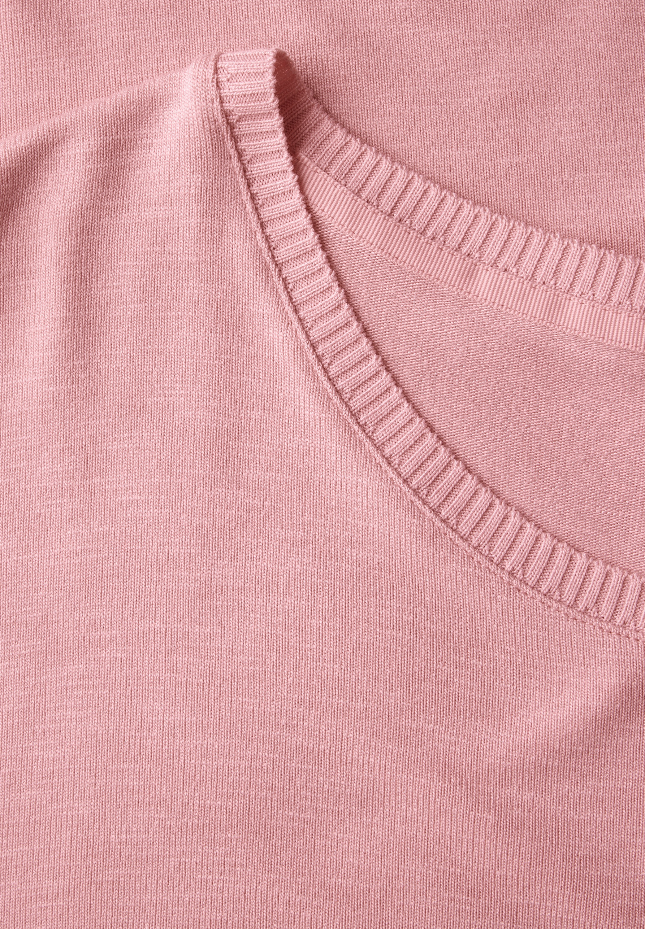 STREET ONE T-Shirt, mit Materialmix