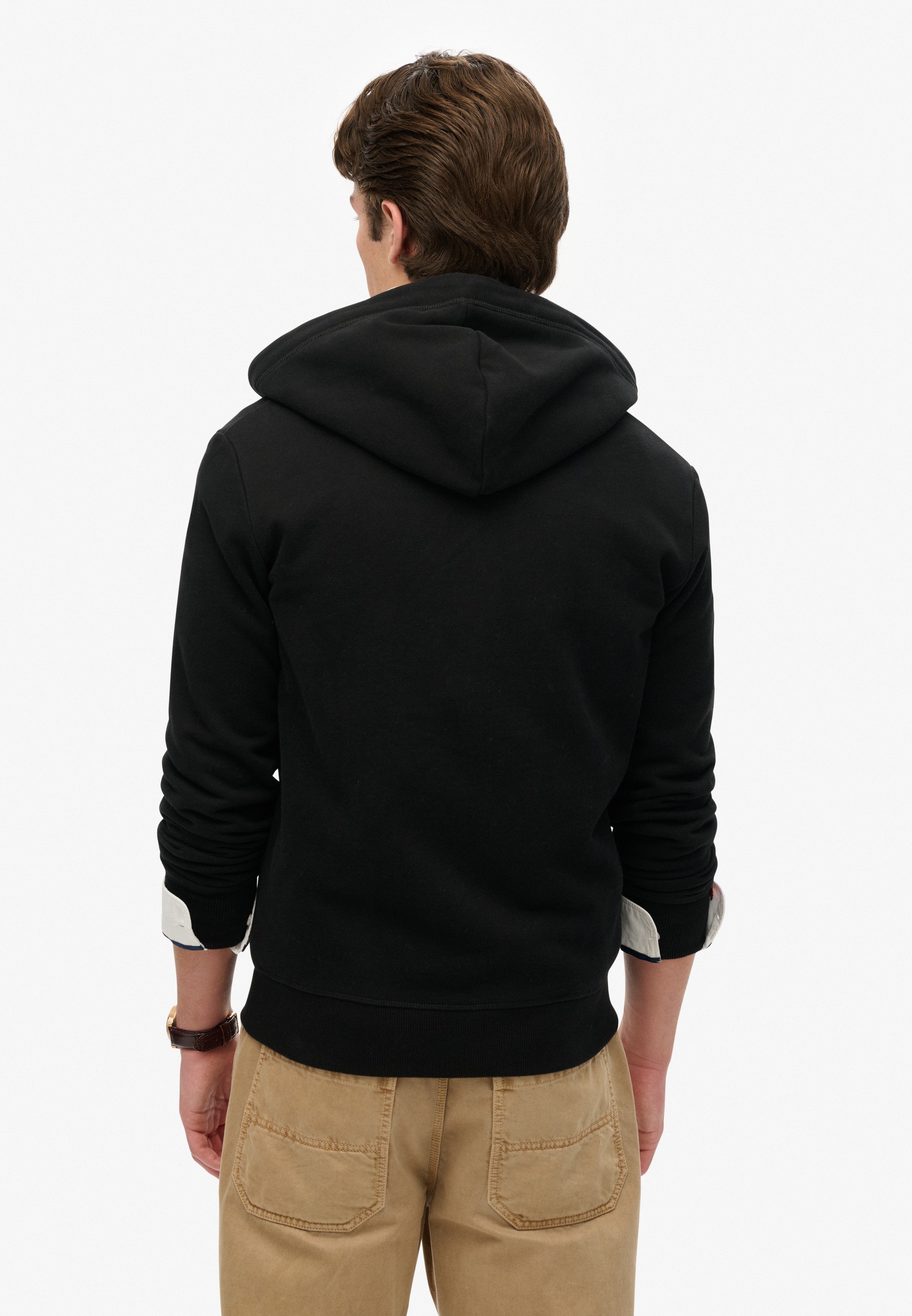 Thumbnail - Superdry Kapuzensweatjacke "ESSENTIAL LOGO ZIP HOODIE HB" Baumwollmischung, slim fit