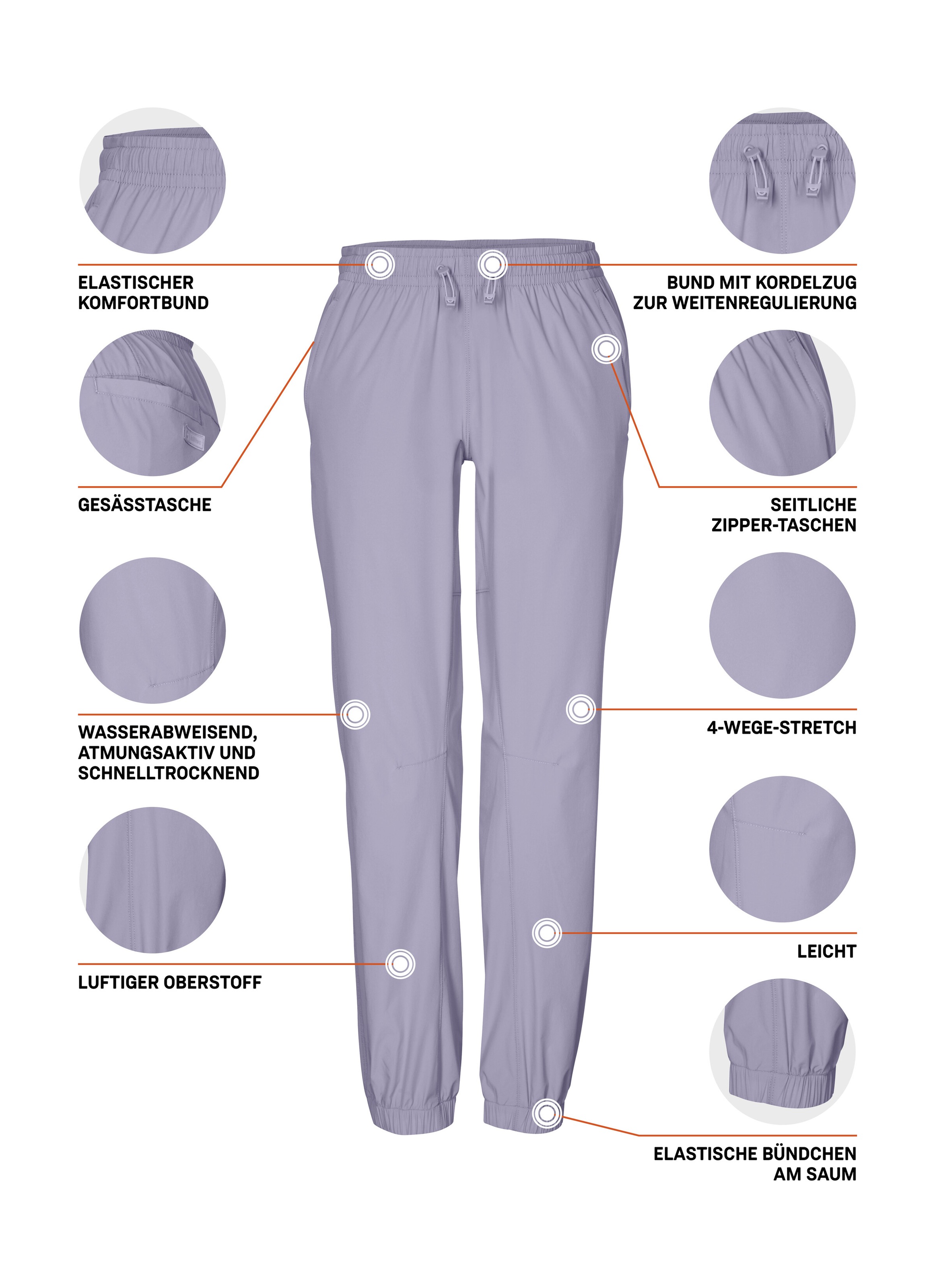 Killtec Funktionshose »KOS 180 WMN PNTS«  Leichte, schnelltrocknende Funktionshose mit 4-Wege-Stretch