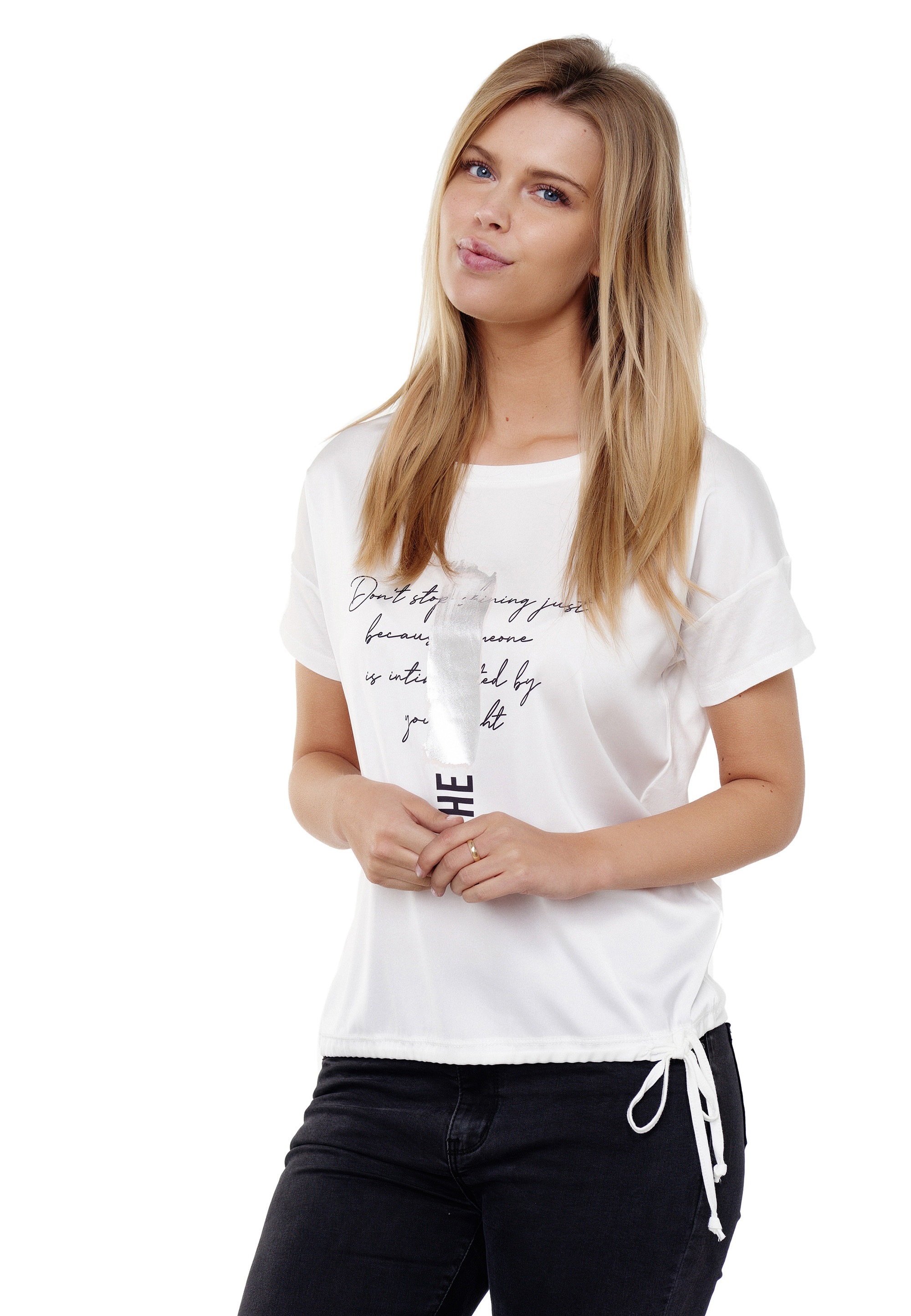 Decay T-Shirt, mit glänzendem Metalic-Effekt