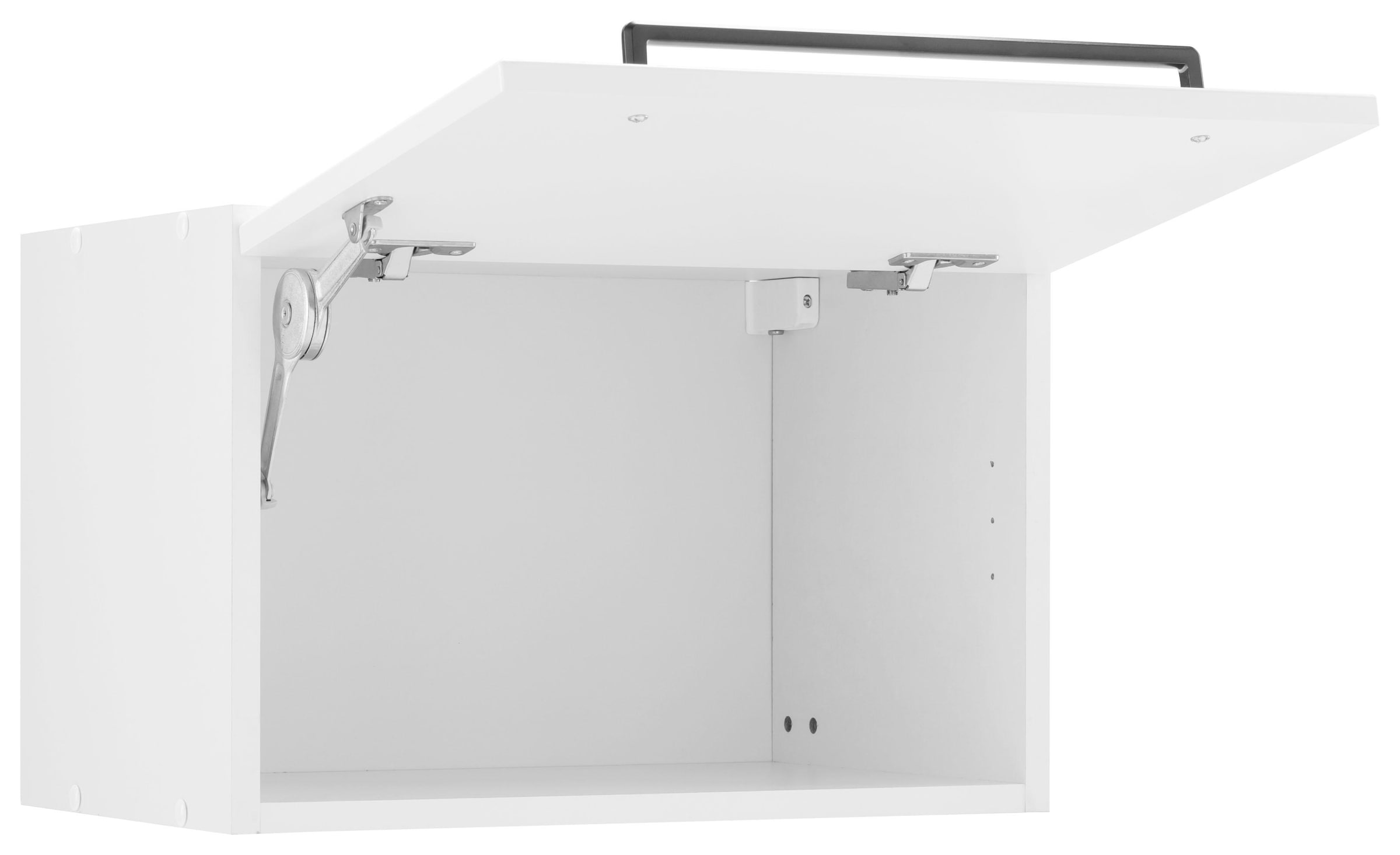KOCHSTATION Klapphängeschrank »KS-Tulsa«, 50 cm breit, mit 1 Klappe, schwarzer Metallgriff, MDF Front