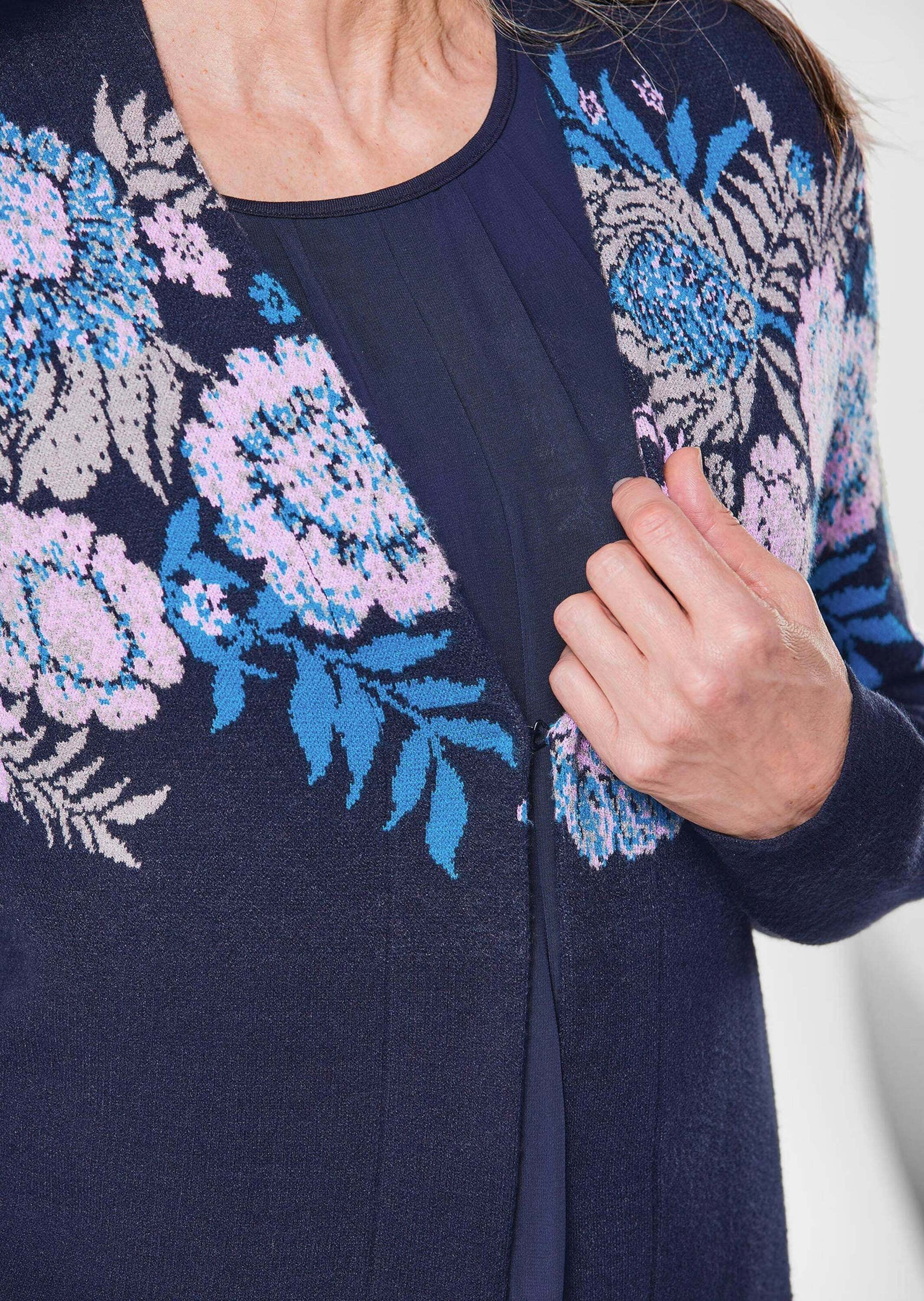 GOLDNER Strickpullover »Strickjacke Strickjacke mit V-Ausschnitt«