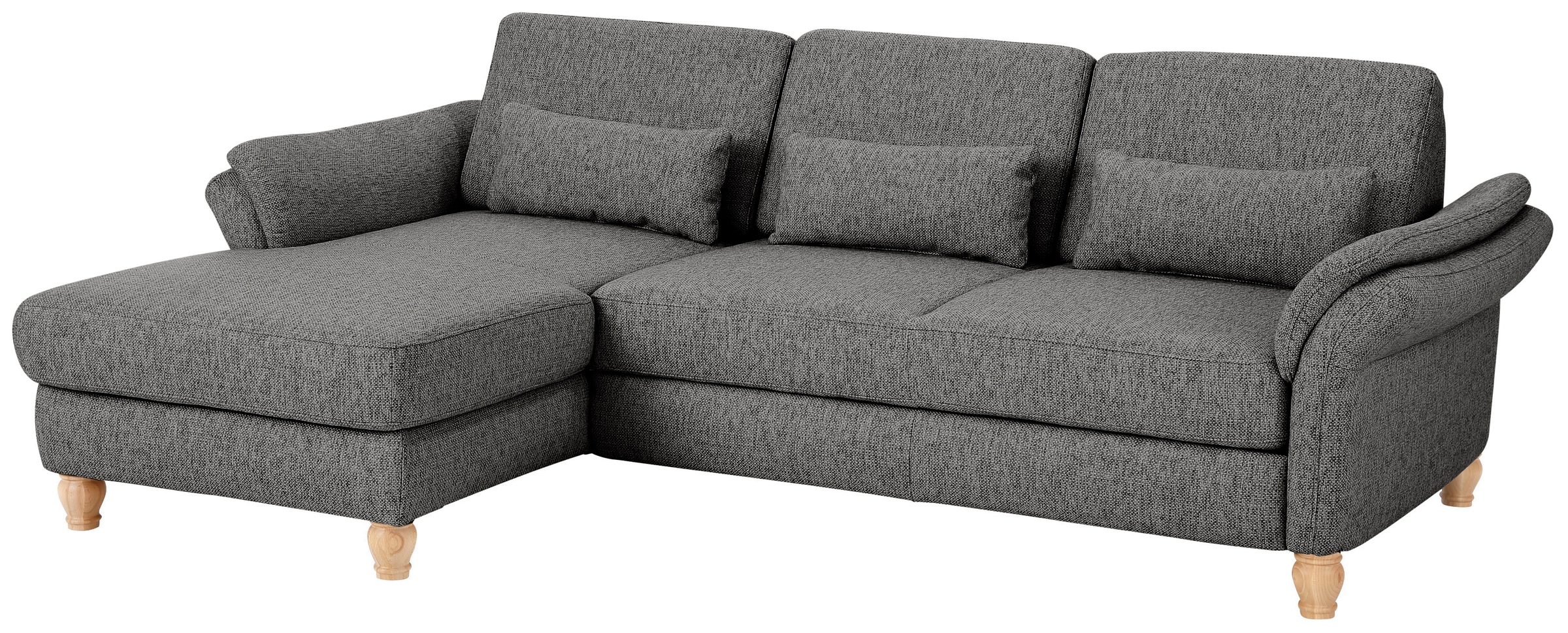Home affaire Ecksofa »Palace L-Form«, incl. Sitztiefenverstellung, wahlweise mit Bettfunktion und Stauraum