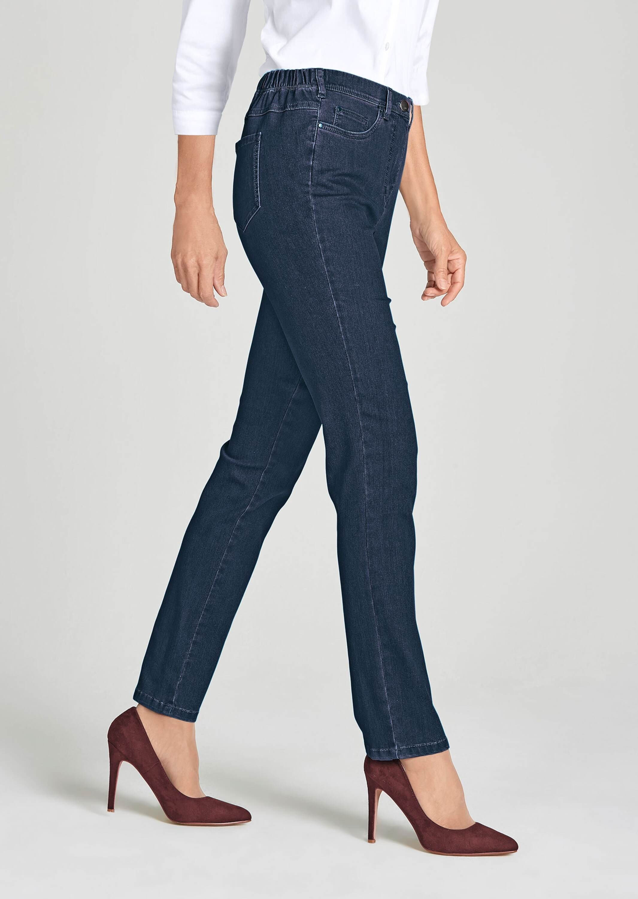 Thumbnail - GOLDNER Regular-fit-Jeans "Damen Jeans Slim Fit LOUISA mit Stretch-Anteil"