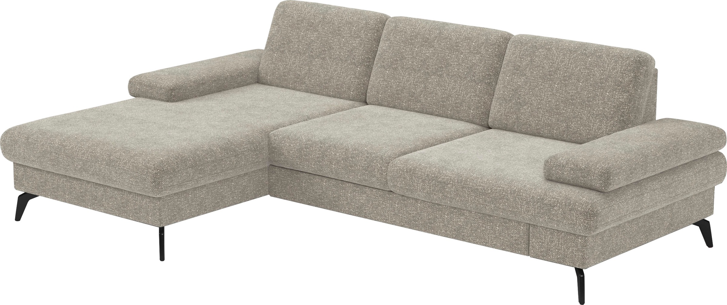 sit&more Ecksofa »Morris L-Form, inkl. Sitztiefenverstellung«, wahlweise mit Armteilverstellung, Bettfunktion & Bettkasten