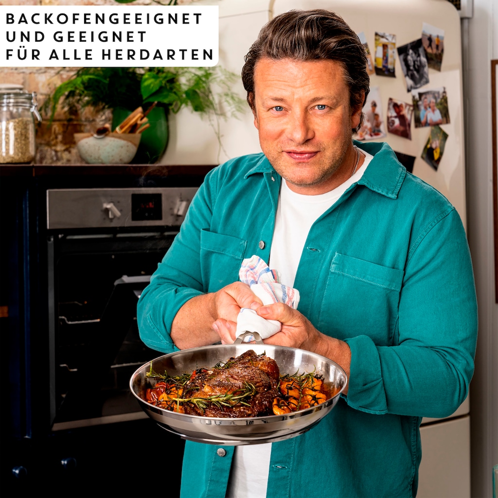 Tefal Bratpfanne »Jamie Oliver E31104 Cook Smart«, Edelstahl 18/10