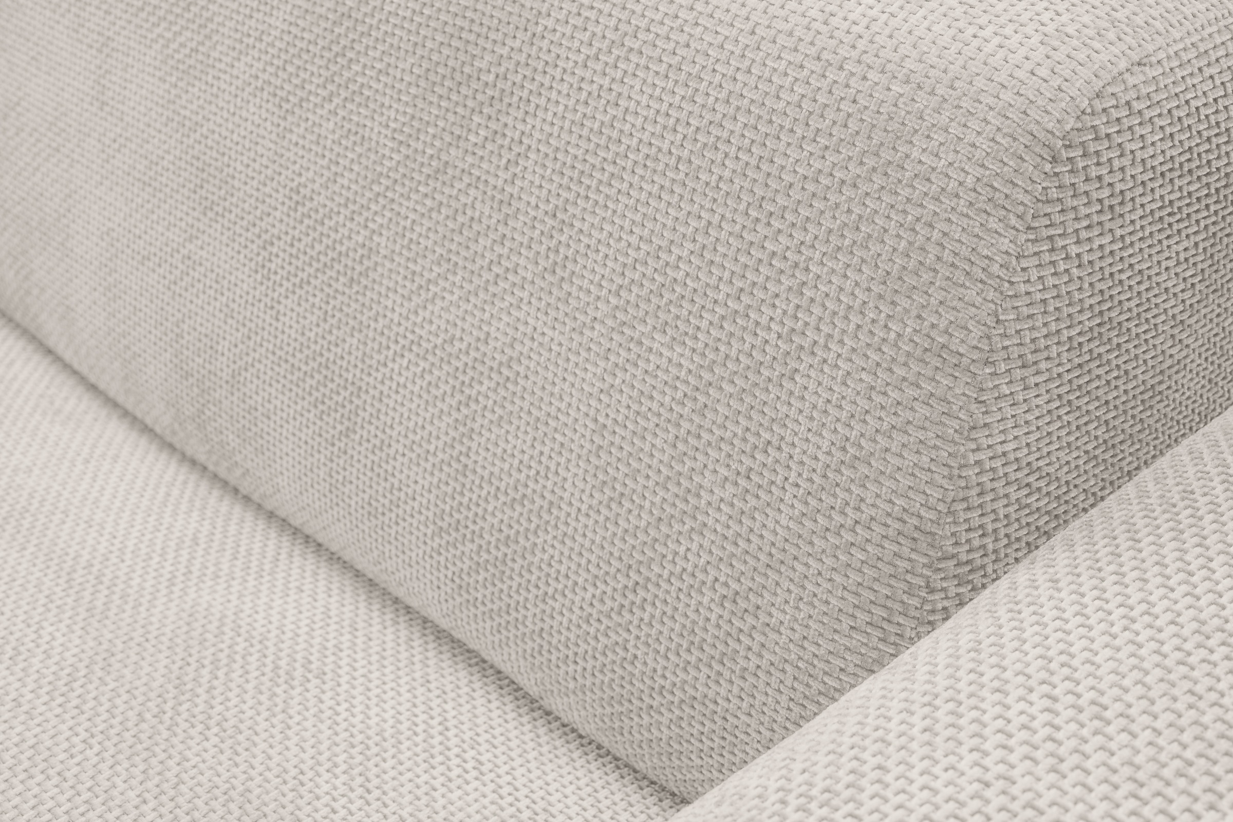 WERK2 Ecksofa »Zeus-M, tolles Sofa mit schönen Details, L-Form«, Curvy Trend Garnitur, urbane Optik, komfortable Wellenunterfederung