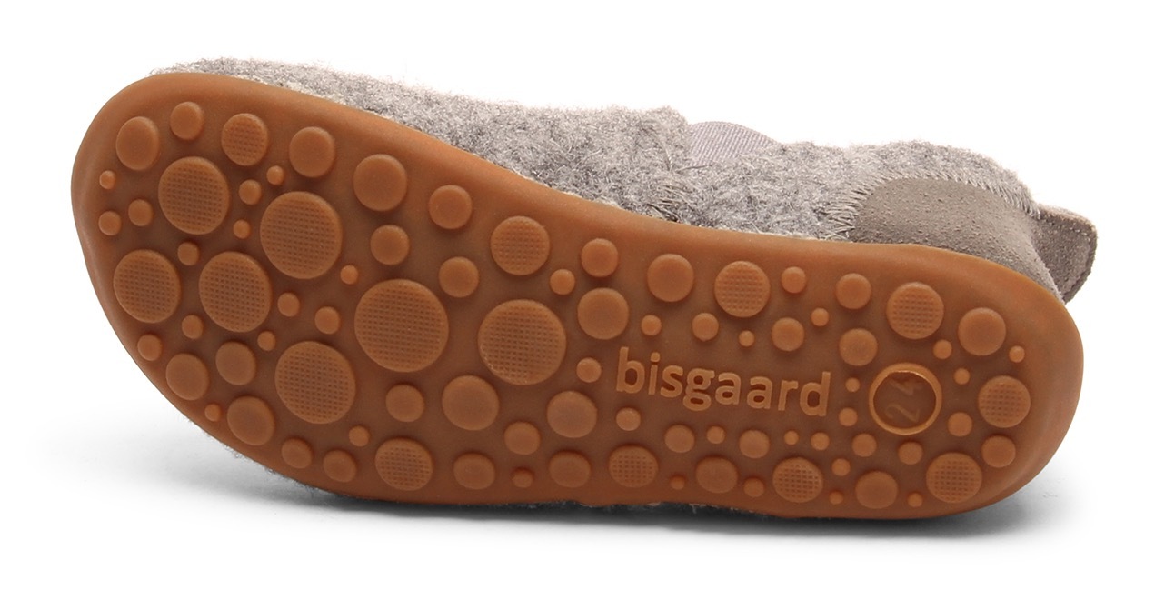 Bisgaard Sailor Wool House Shoe Light Gray 32 3
