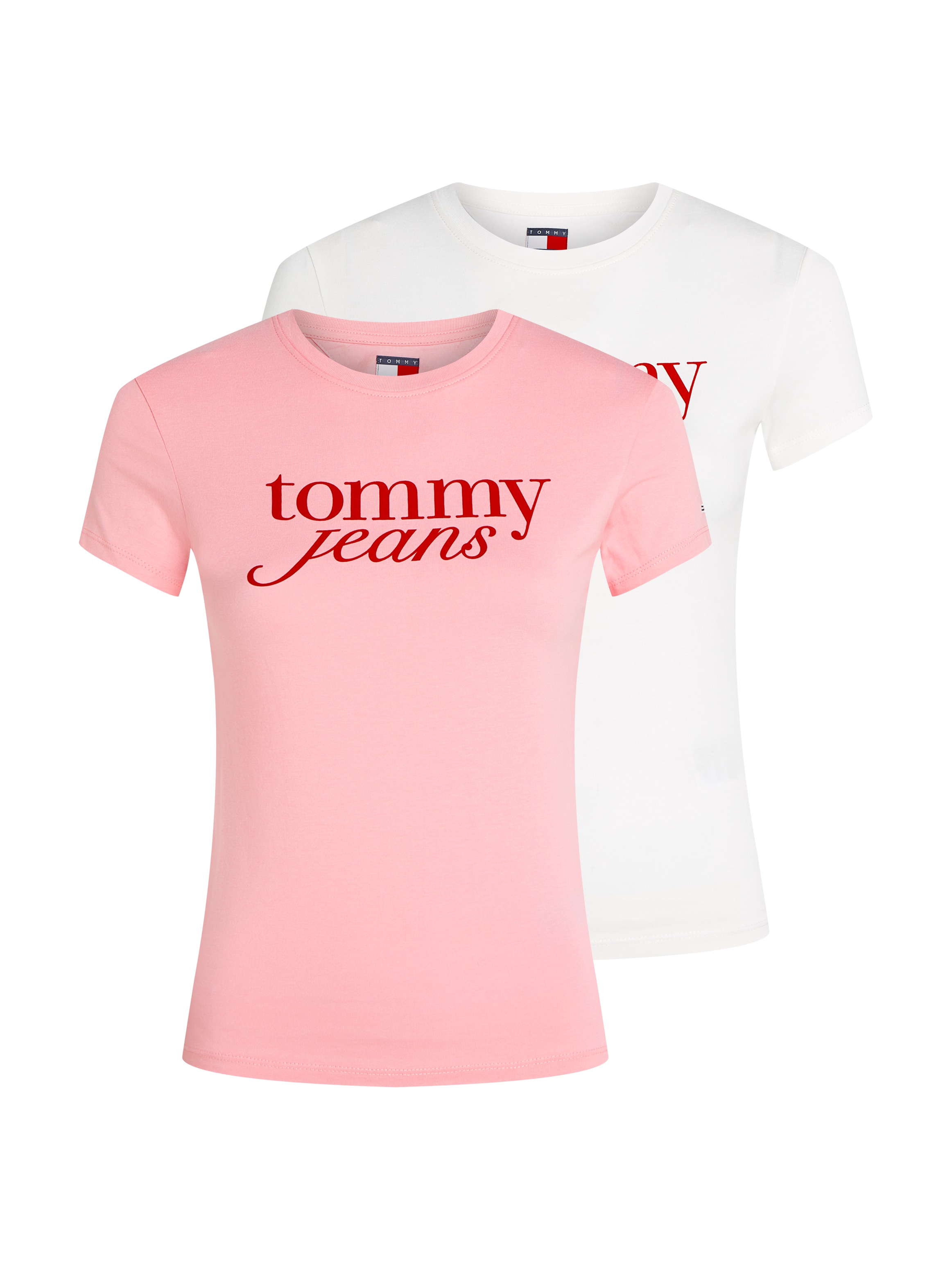 Tommy Jeans T-Shirt "TJW 2PACK ESSENTIAL LOGO TEE", mit Logodruck günstig online kaufen