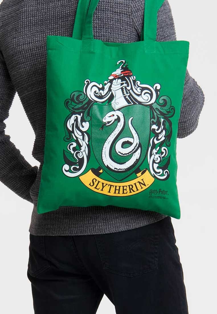 LOGOSHIRT Schultertasche »Harry Potter - Slytherin Logo«, mit Slytherin-Motiv