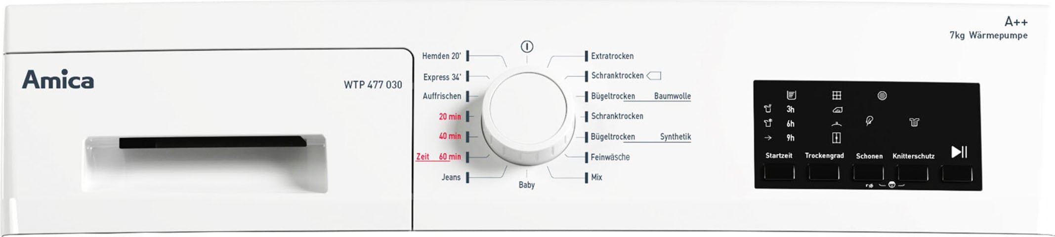 Amica Wärmepumpentrockner »WTP 477 030«, 7 kg