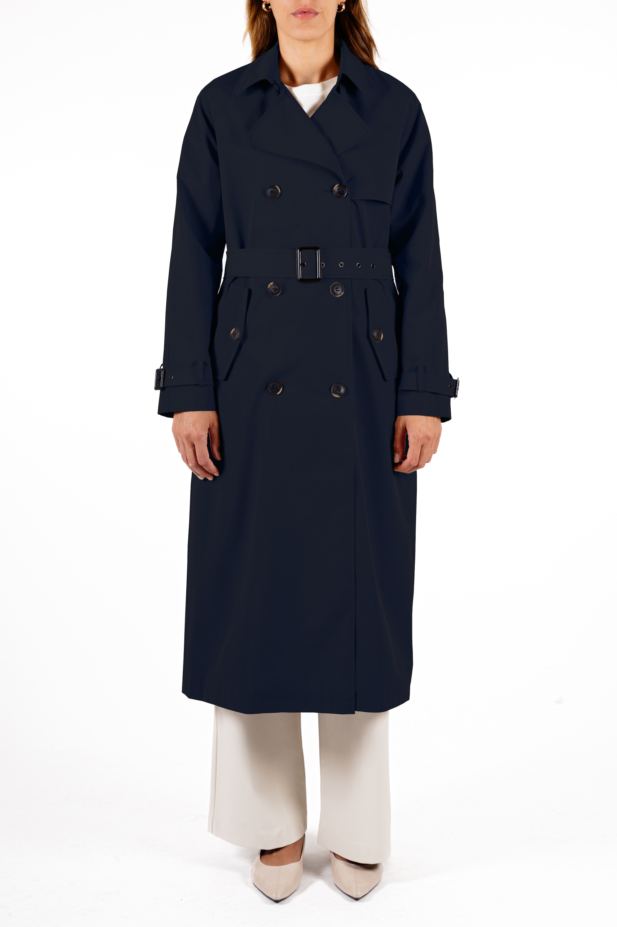 Rino & Pelle Trenchcoat "ERA" mit doppelter Knopfleiste und Gürtel günstig online kaufen