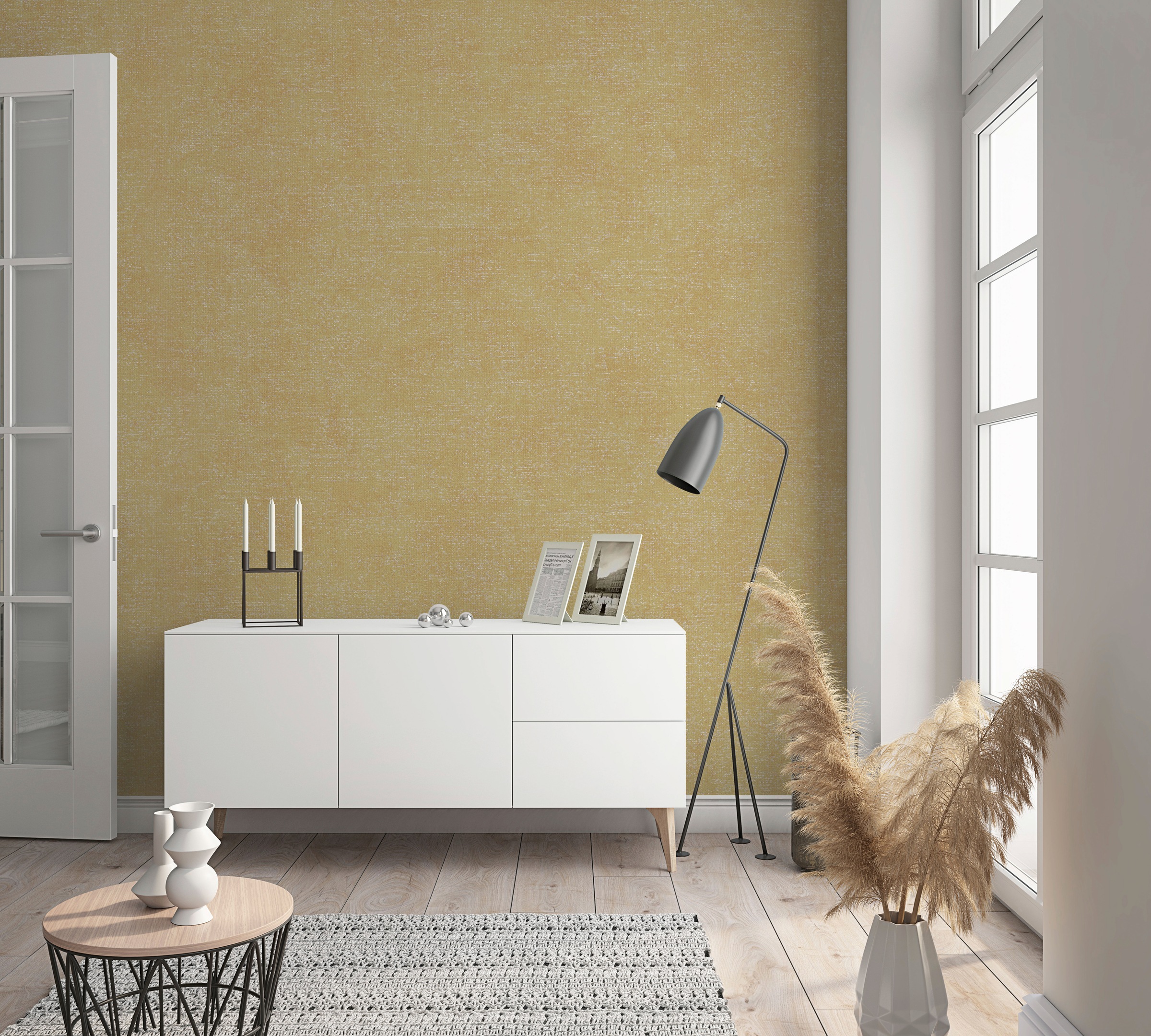 Marburg Vliestapete, uni, moderne Tapete für Wohnzimmer Schlafzimmer Küche