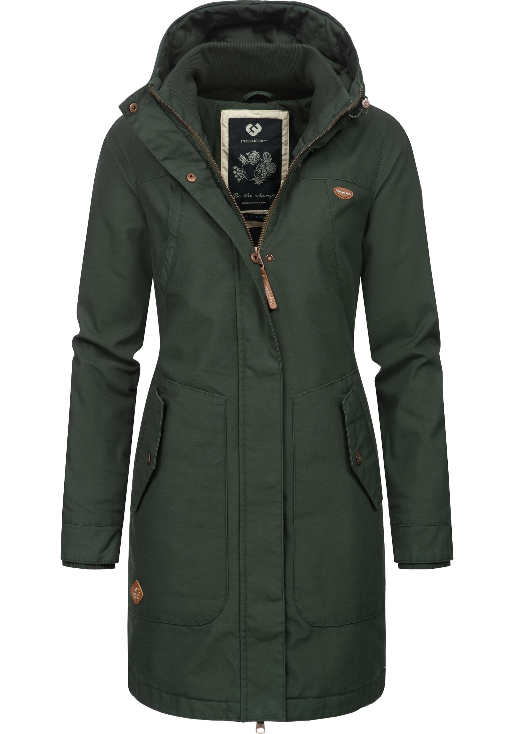 Ragwear Wintermantel »Jannisa«, stylischer Damen Winterparka mit Kapuze