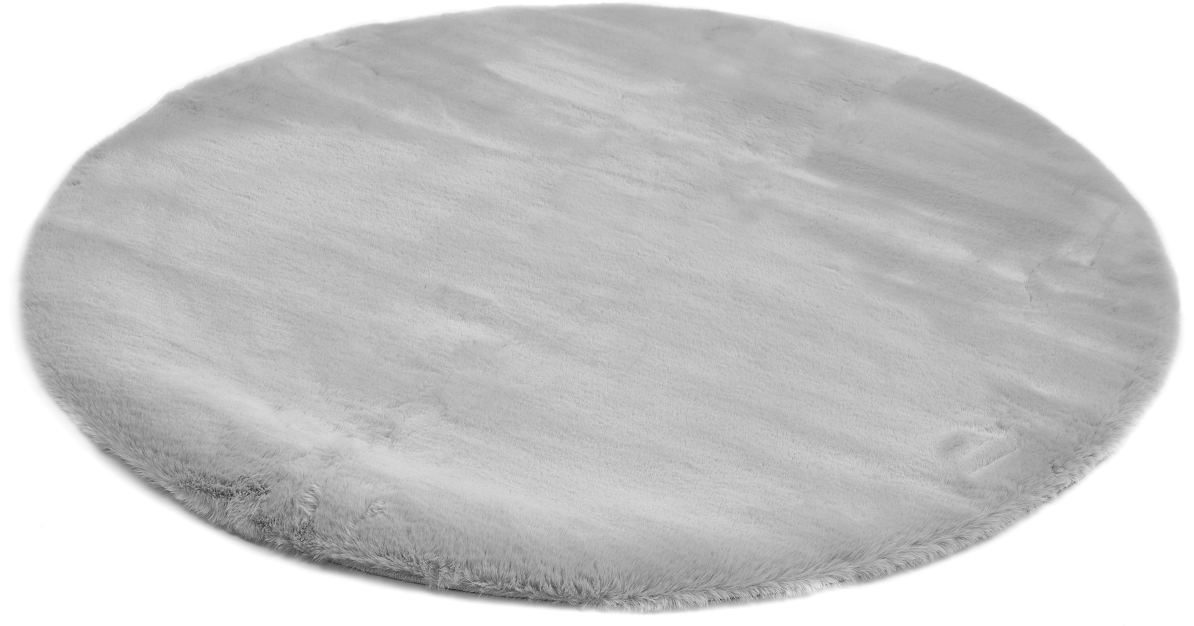 LUXOR living Fellteppich "Novara" rund 30 mm Höhe Kunstfell, Kaninchenfell-Haptik, besonders weicher Hochflor