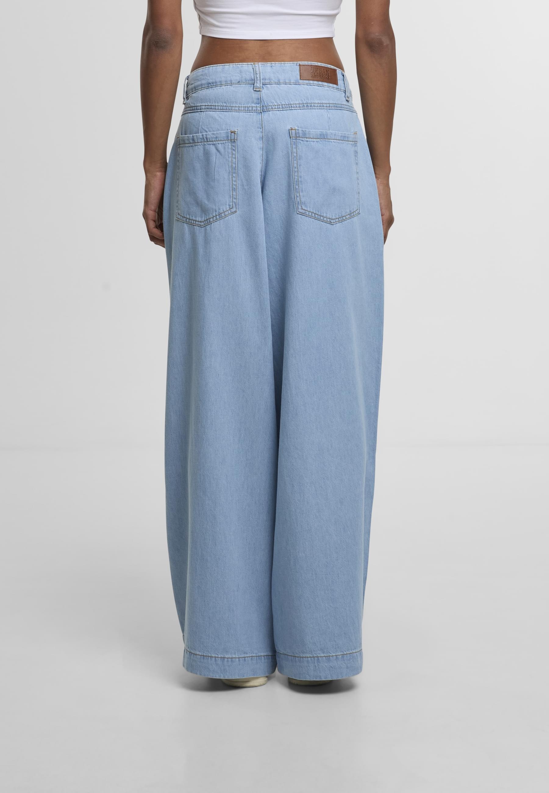 URBAN CLASSICS Bequeme Jeans »Urban Classics Ladies Wide Leg Light Denim Pants«