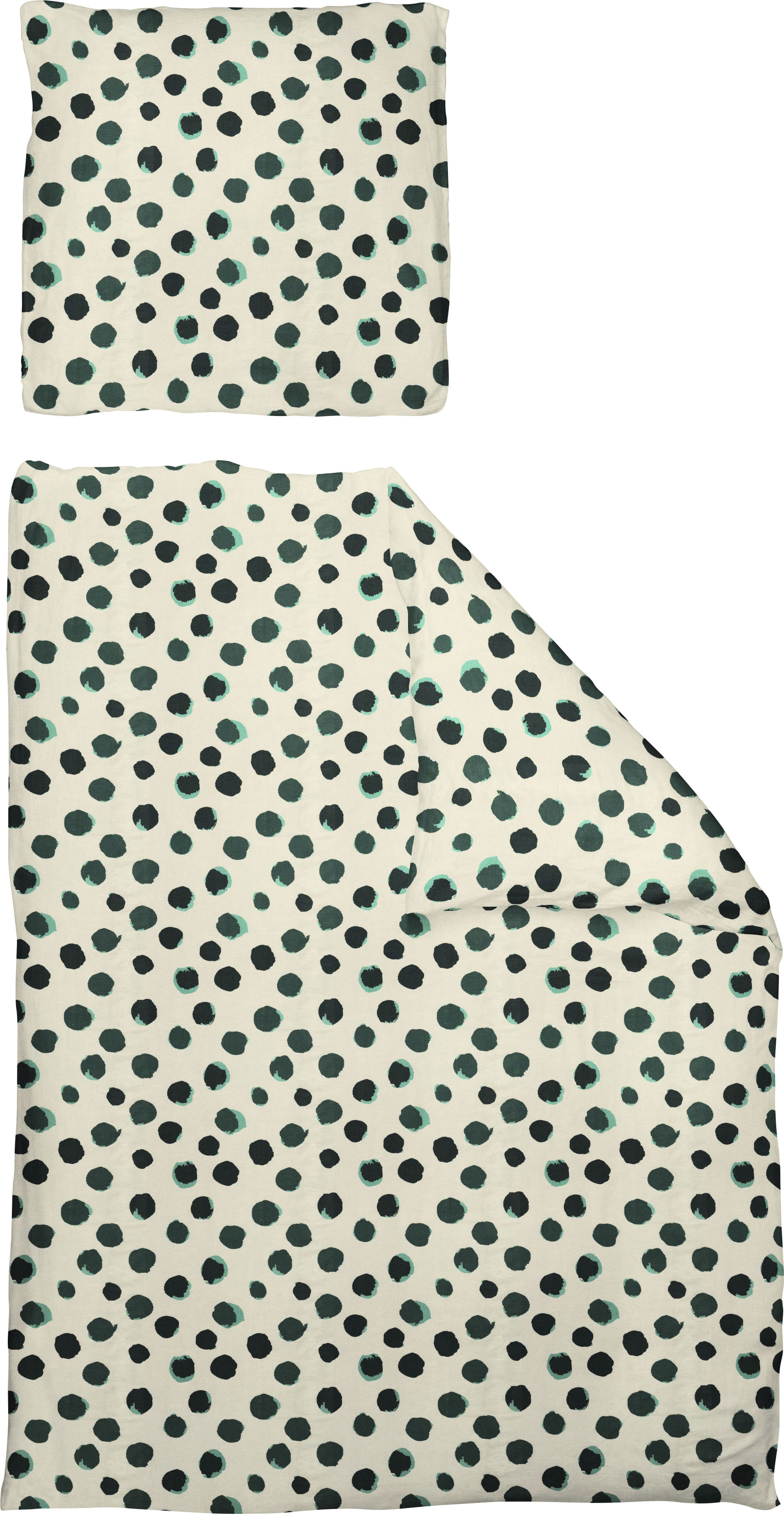 Adam Bettwäsche "Leinenbettwäsche Dots" 2 Stk. aus 73% Leinen & 27% Bio-Baumwolle, 2 teilig - Leinenbettwäsche