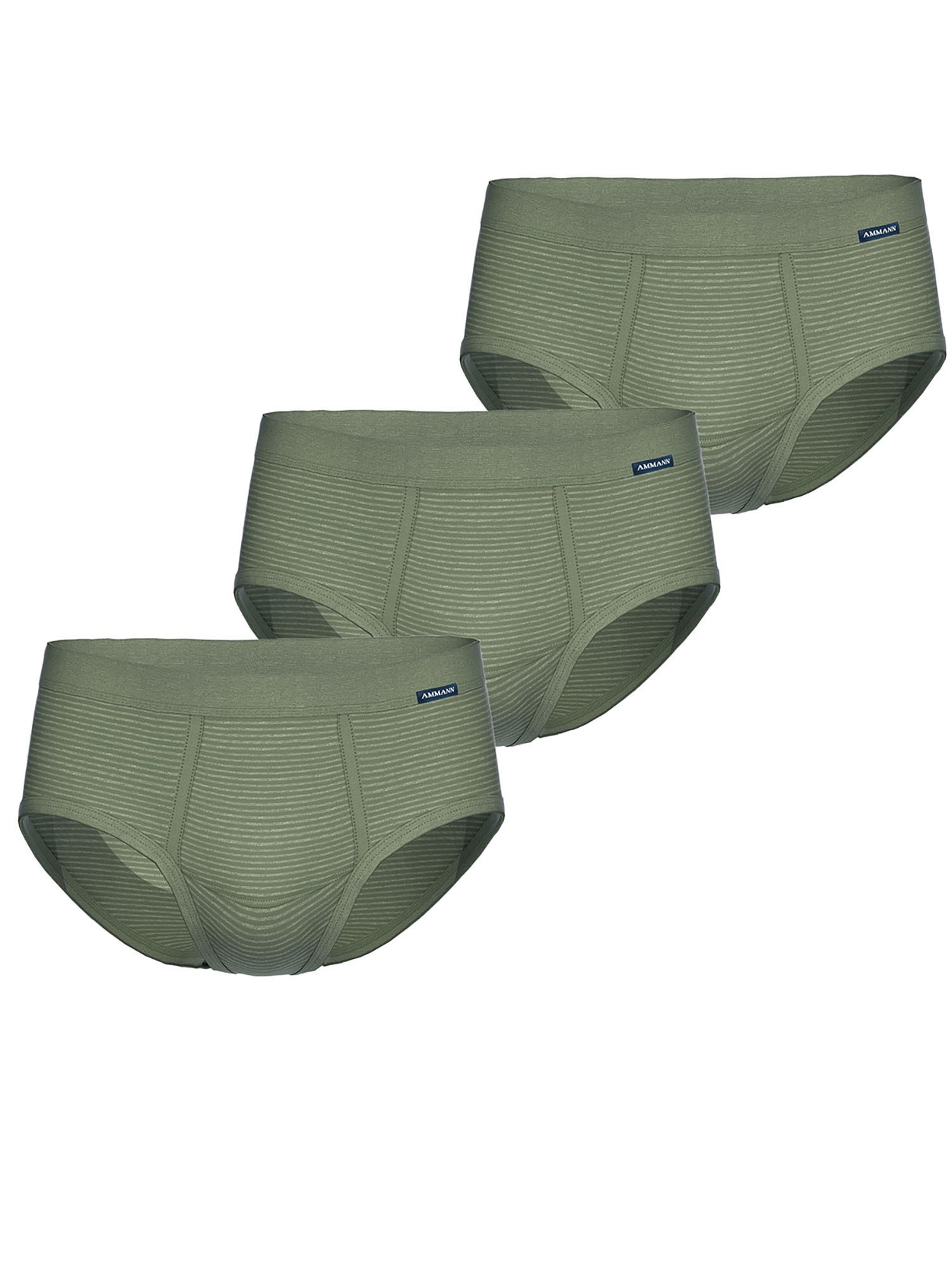 Ammann Slip »3er Pack Slip mit Eingriff Day Classic / Jeans Feinripp«